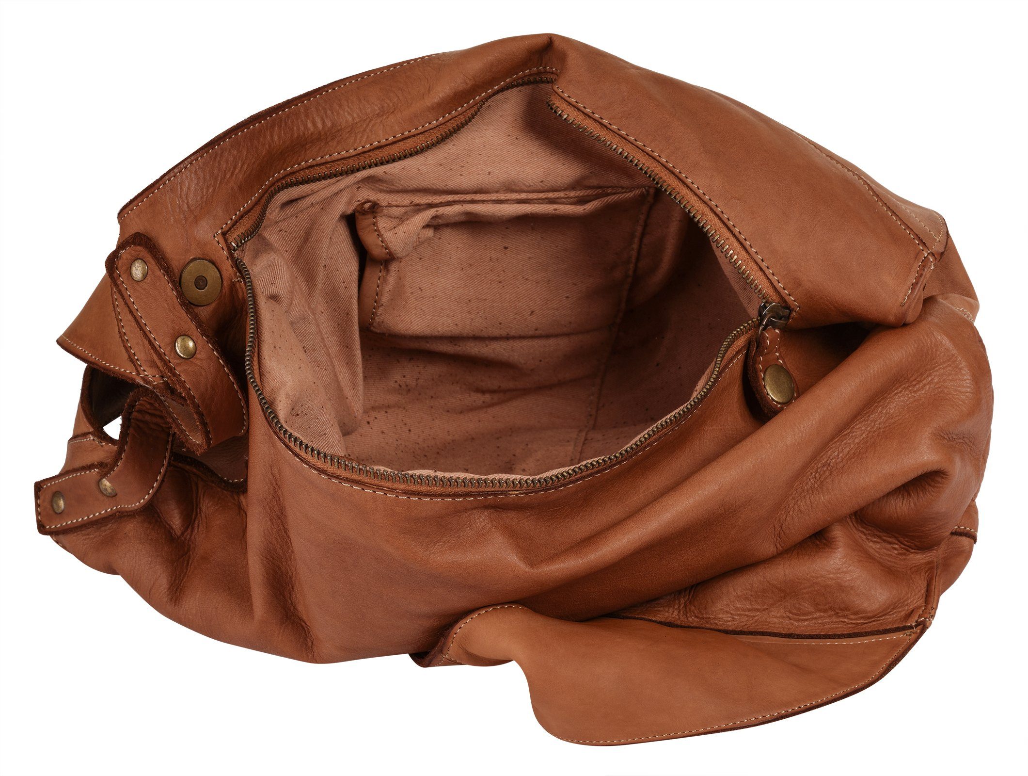Forty Degrees Rugzak echt leer, made in italy