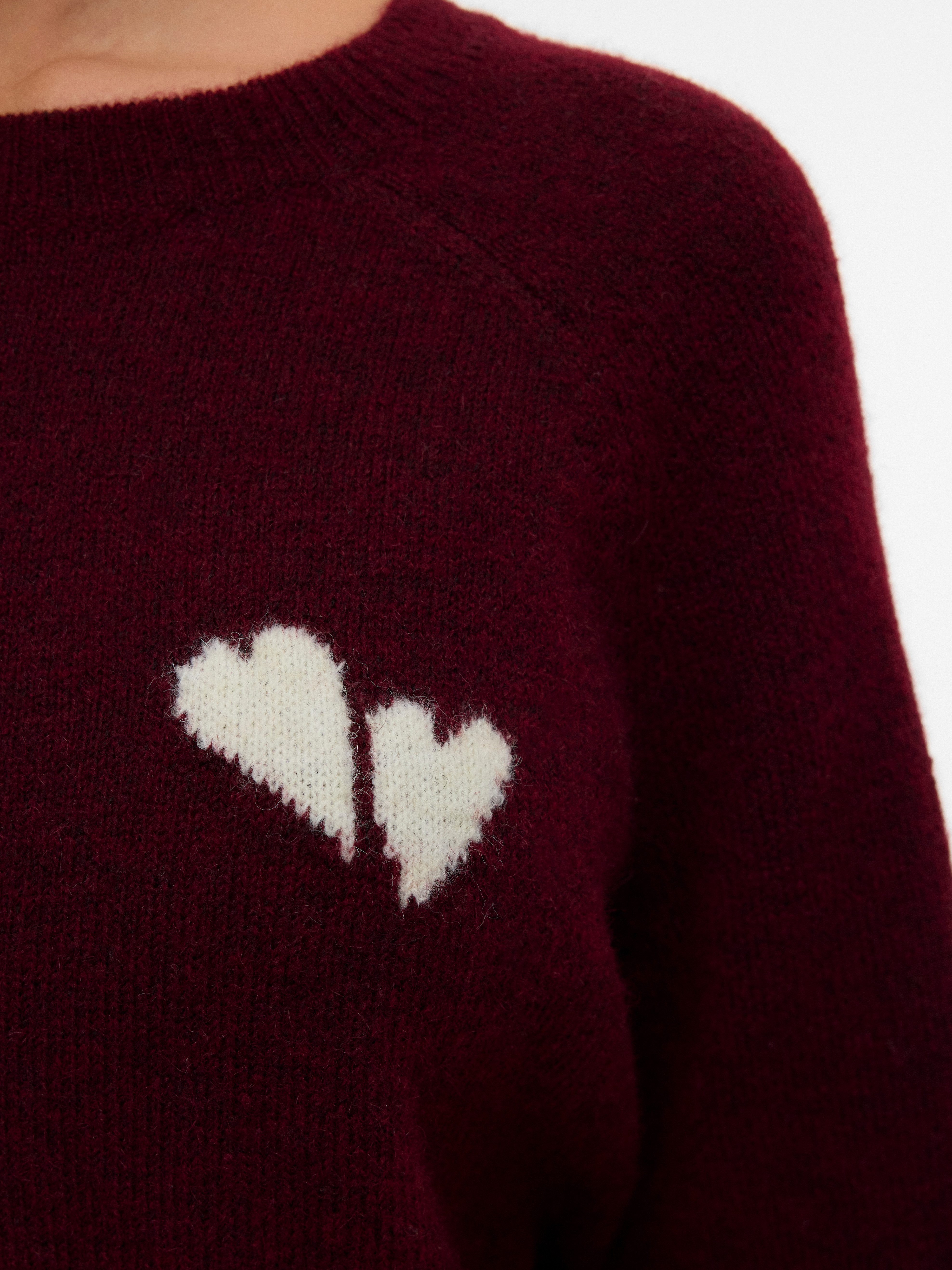 Vero Moda Gebreide trui VMBAM LS O-NECK PULLOVER BOO ENT
