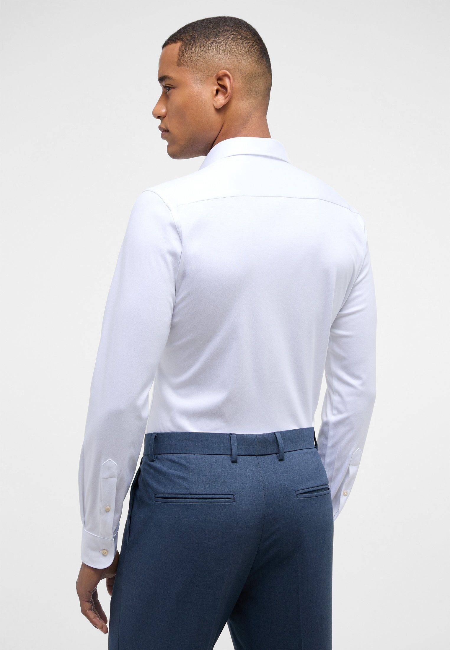 Eterna Overhemd met lange mouwen Slim fit NON IRON (strijkvrij)
