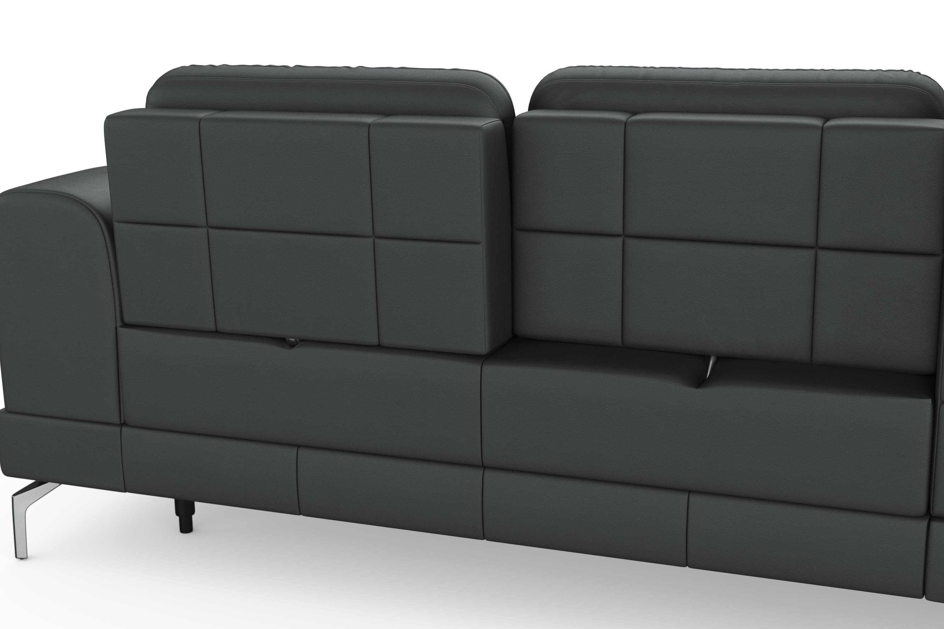 sit&more Hoekbank Bendigo L-vorm inclusief zitdiepteverstelling, bodemvrijheid 15 cm, 2 pootkleuren