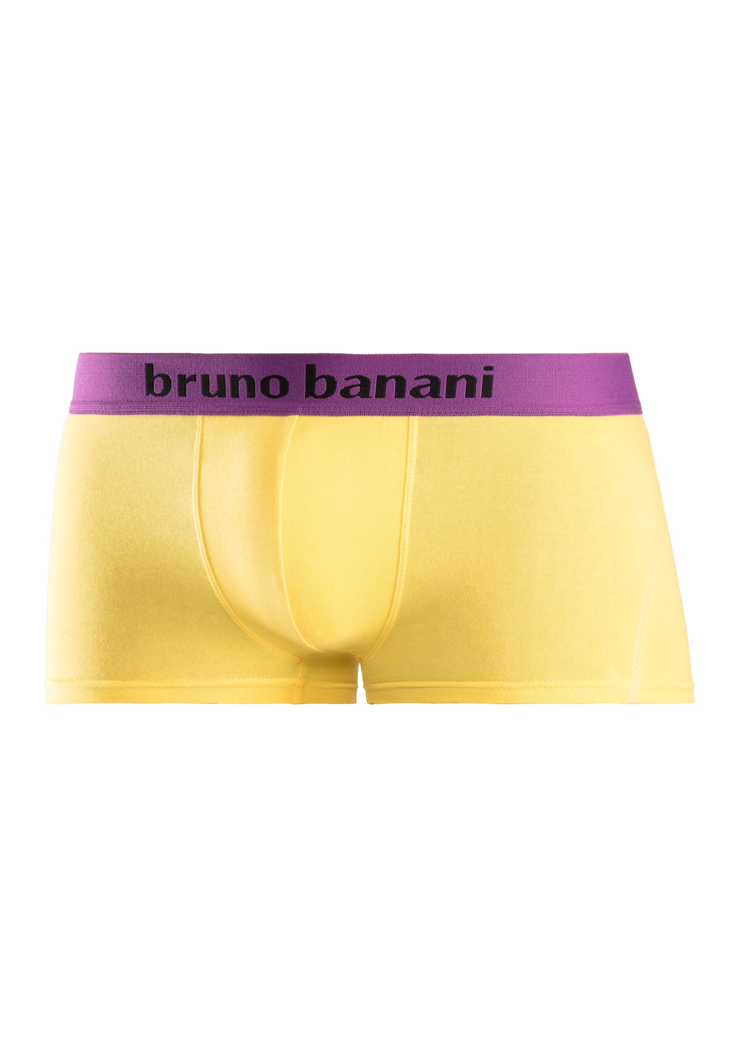 Bruno Banani Hipster strak zittende boxershorts met logo webband van katoenmix (set, 4 stuks)