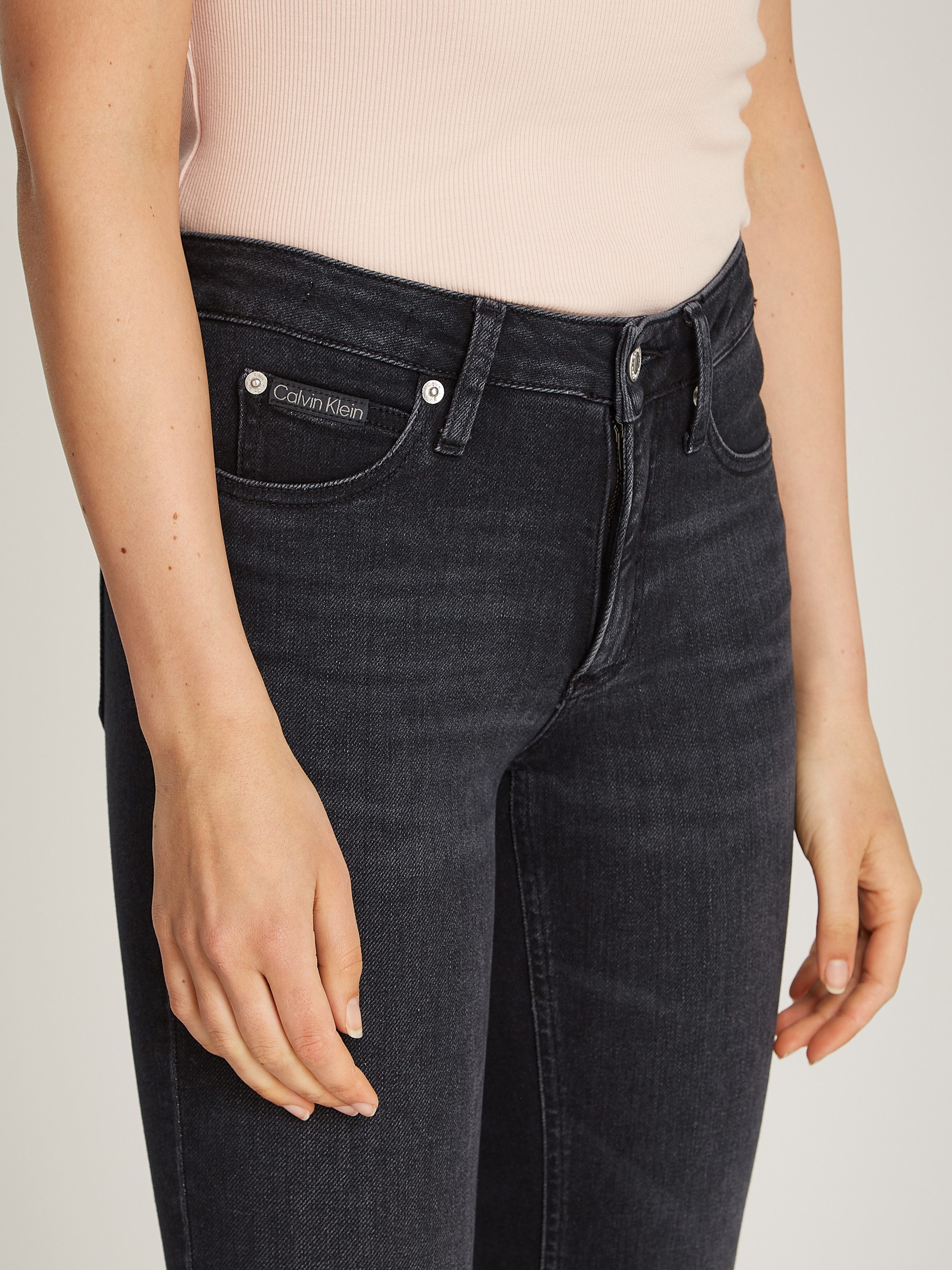 Calvin Klein Skinny fit jeans Mid rise skinny in 5-pocketsstijl