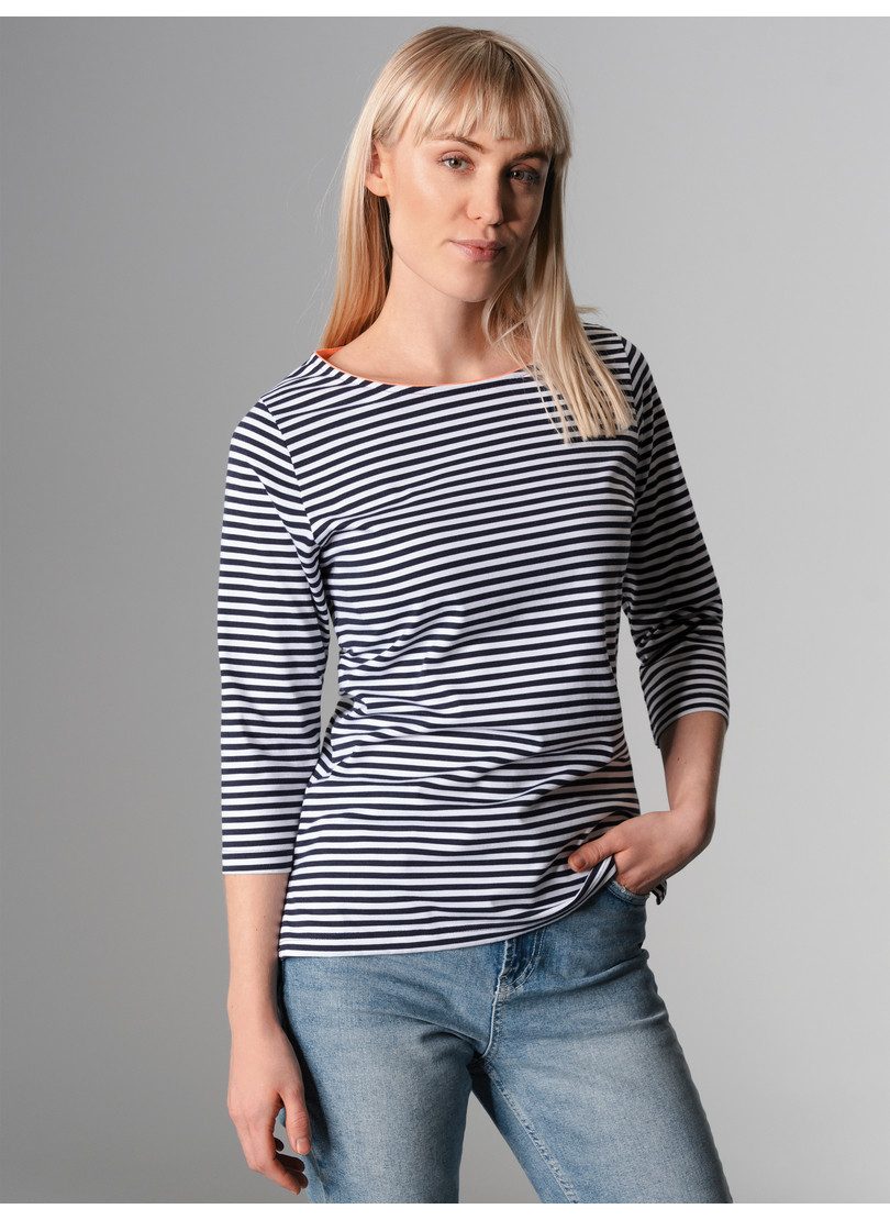 Trigema Longsleeve TRIGEMA shirt van 100% katoen met 3/4-mouwen (1-delig)