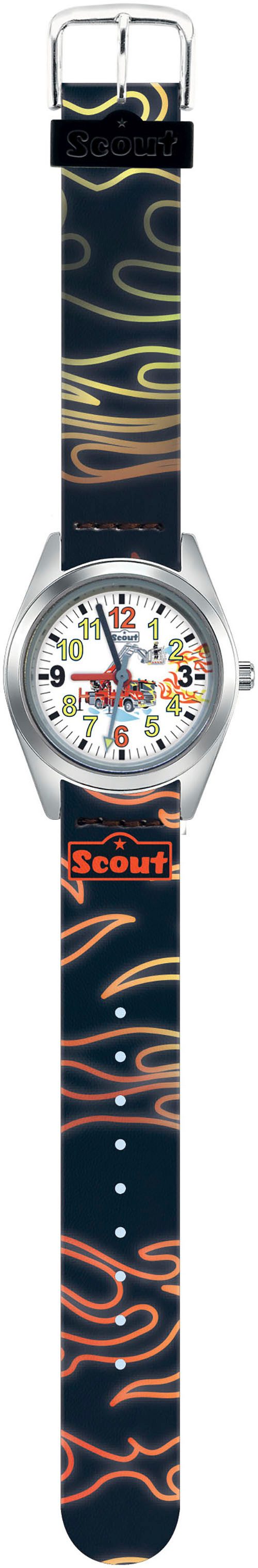 Scout Kwartshorloge Classic Polshorloge, kinderhorloge, cadeau-idee, schoolbegin, jongens, draak meisjes horloges zwart