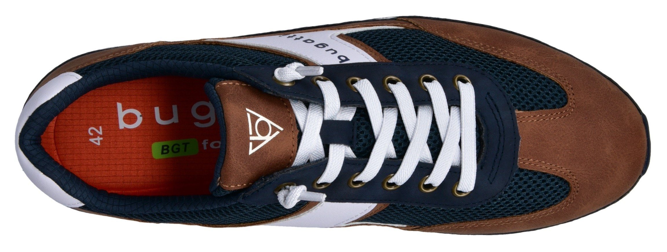 Bugatti Slip-on sneakers lage schoen, vrijetijdsschoen, slipper met elastische banden