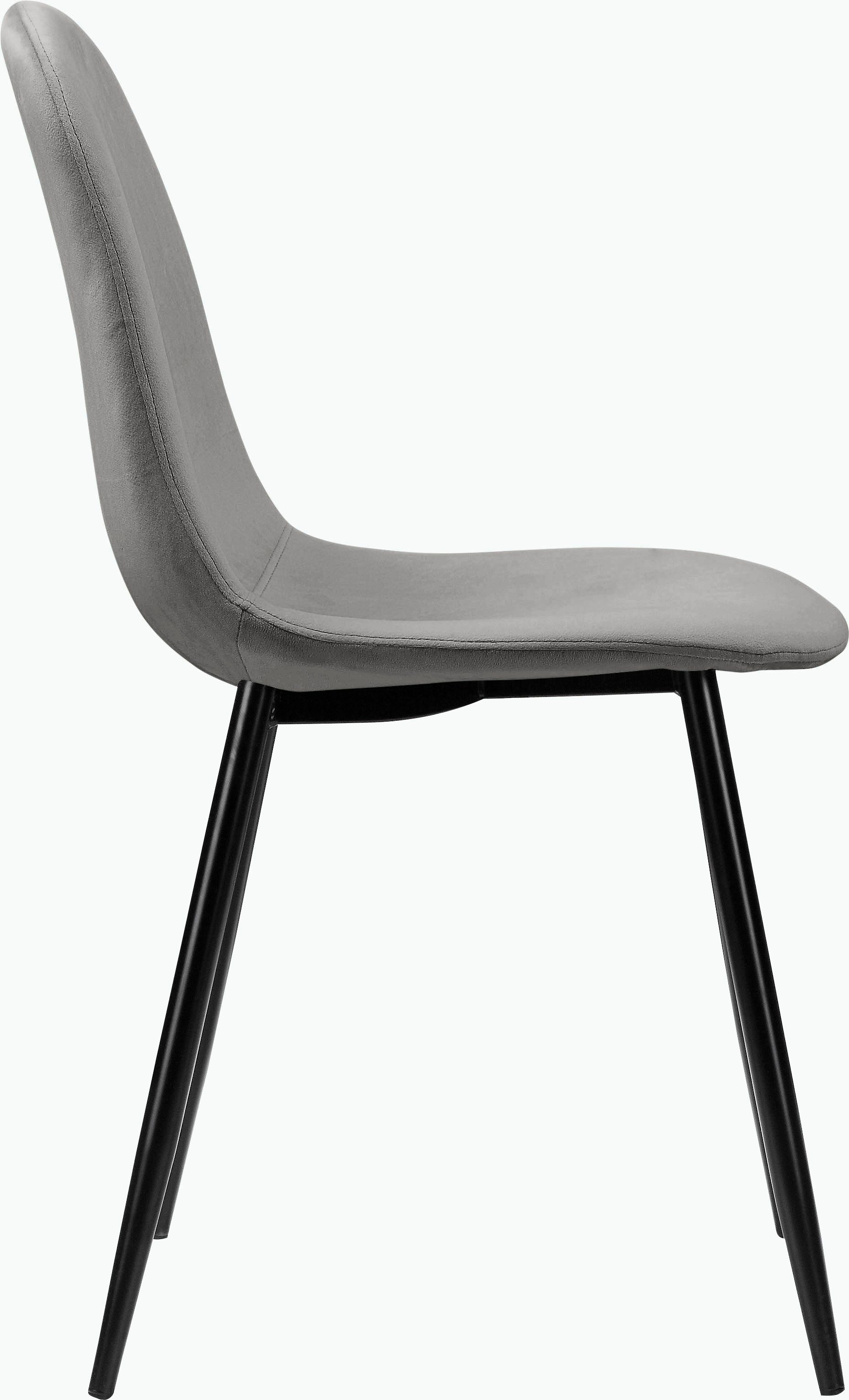 Leonique Eethoek Eadwine, TOPSELLER! Tafel plus 4 stoelen, zitgroep bestaande uit eettafel 160 cm en 4 eetkamerstoelen, gestoffeerde stoelen (set, 5-delig)