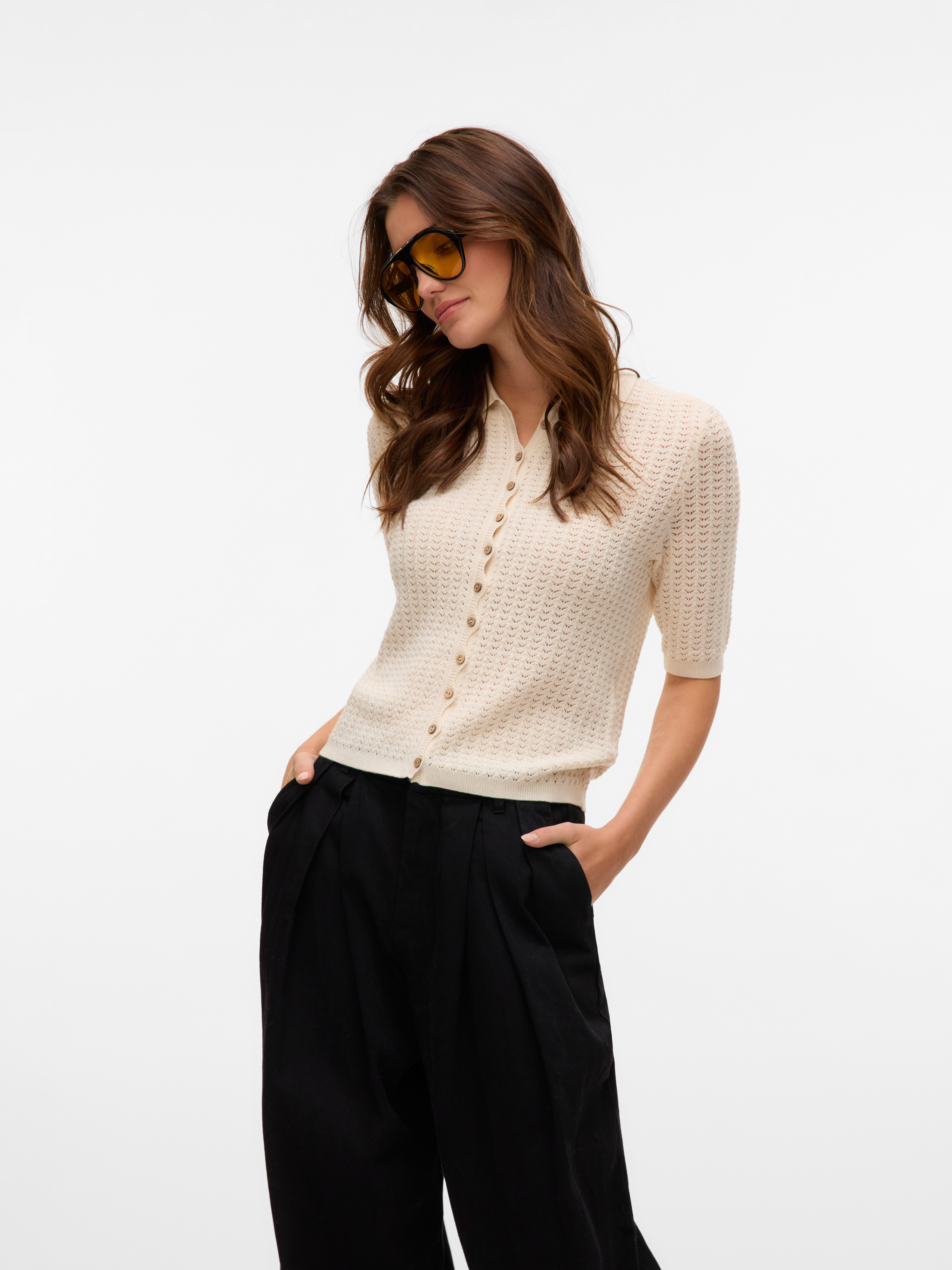 Vero Moda Vest VMPANAMA 2/4 KNIT CARDIGAN VMA NOOS