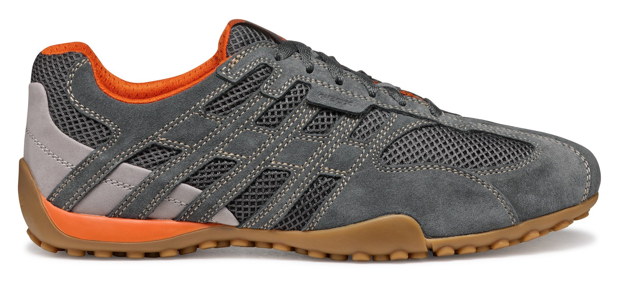 Geox Veterschoenen U SNAKE ORIGINAL , veterschoen, vrijetijdsschoen, trekking sneaker met leren binnenzool
