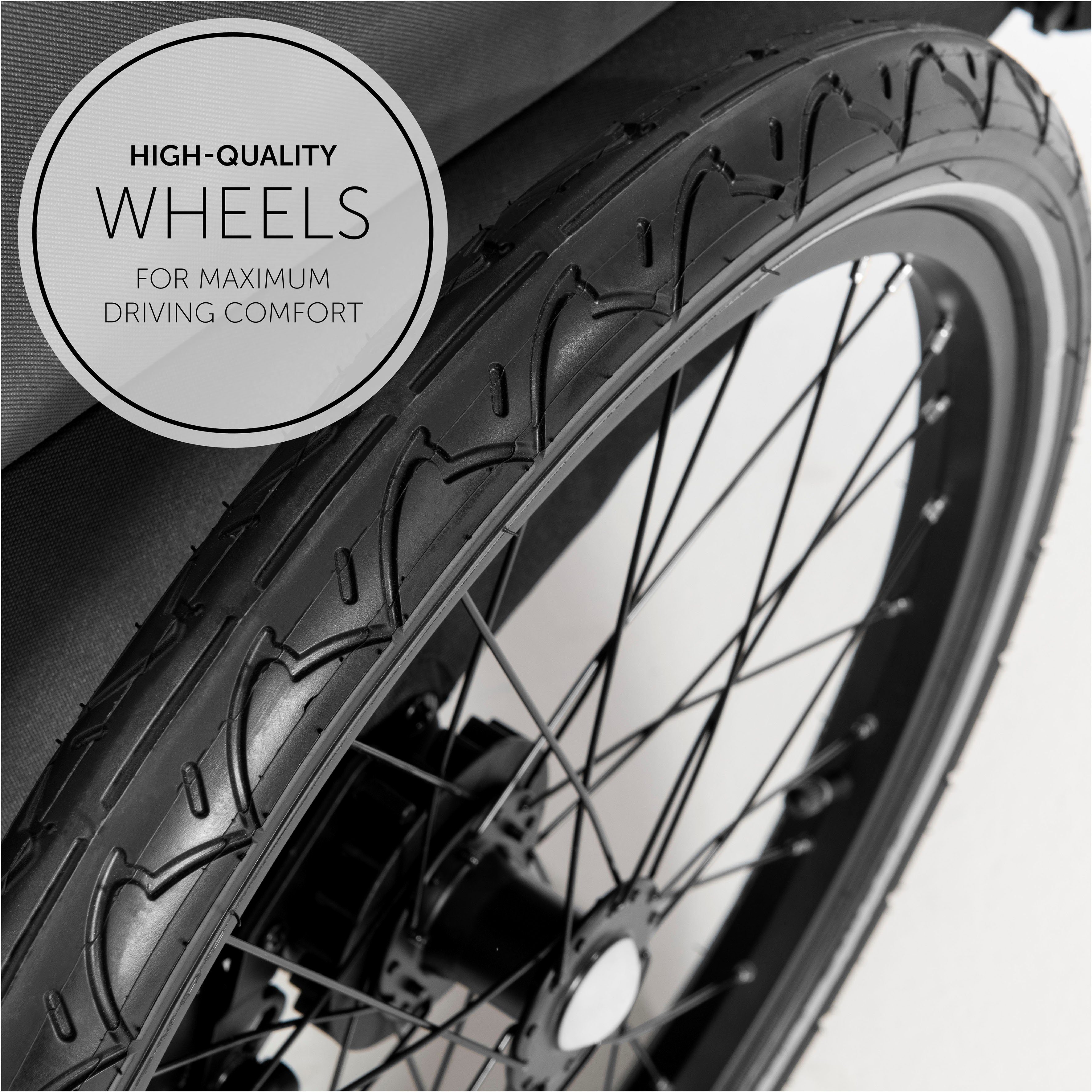 Hauck Kinderen fiets aanhanger 2in1 Fietstrailer en Buggy Dryk Duo, grijs