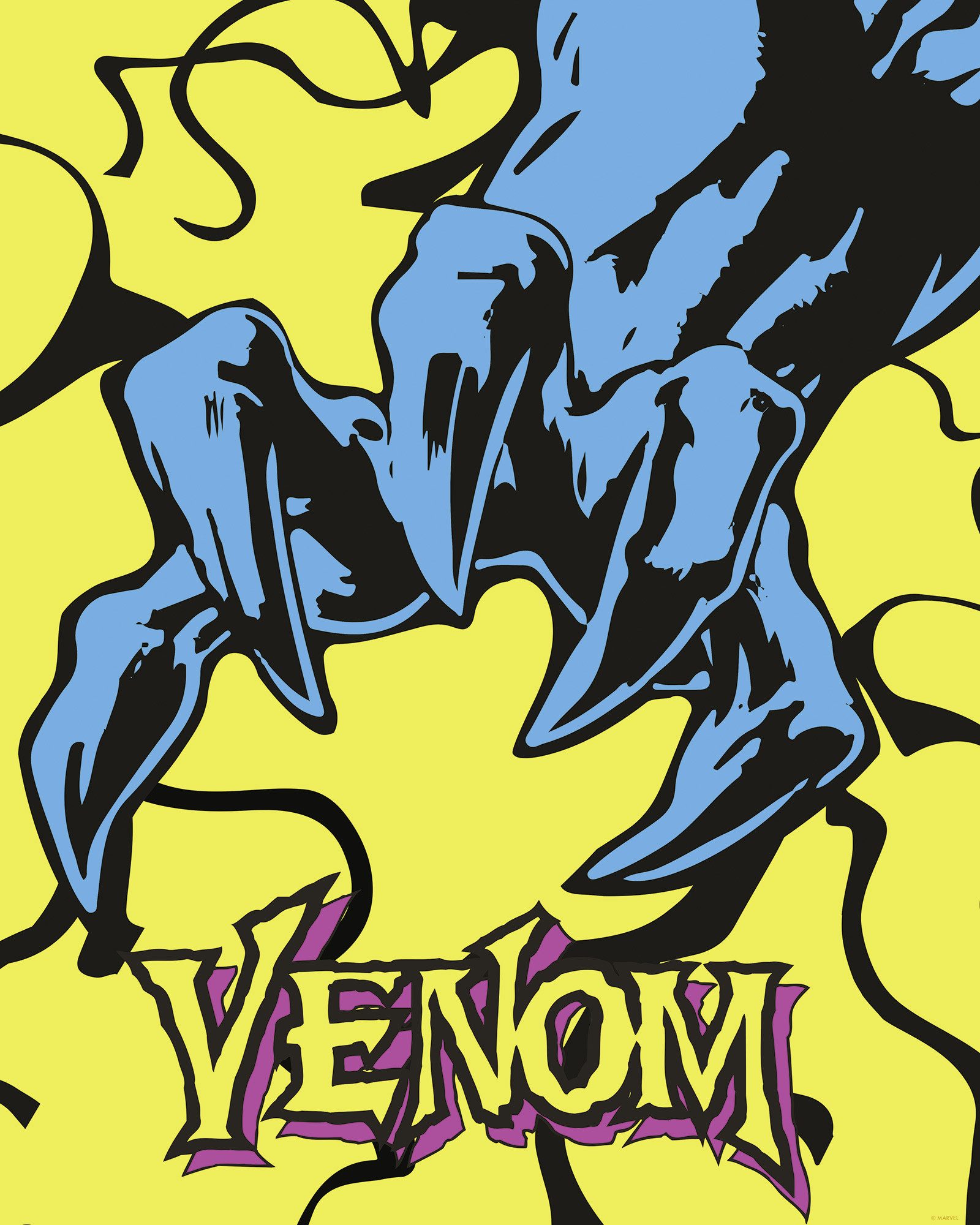 Komar Artprint Marvel Venom Colourful Claw 40 x 60 cm (breedte x hoogte) - kinderkamer, decoratie (1 stuk)