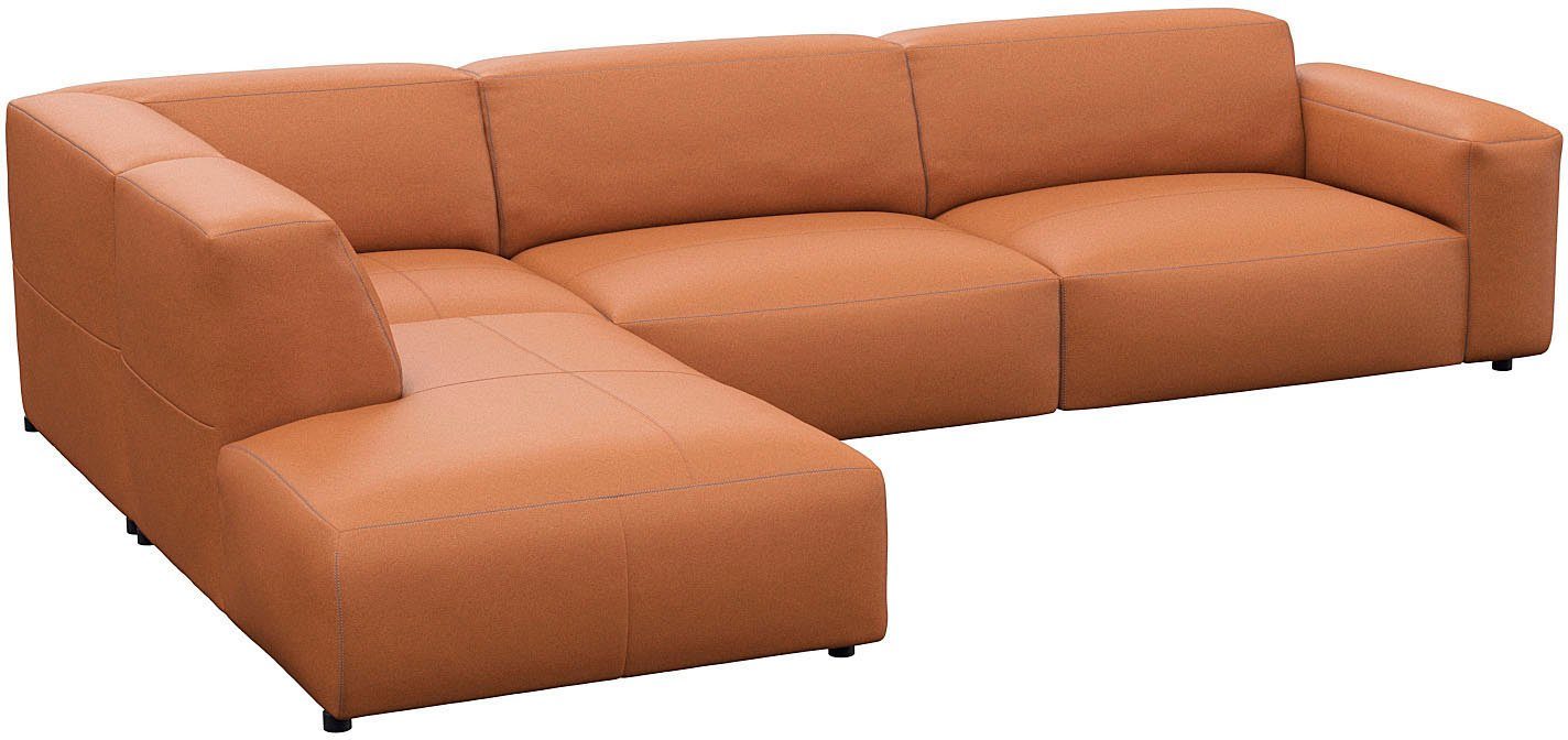 FLEXLUX Hoekbank Lucera, super comfortabel door hoogwaardige zitconstructie met koudschuim