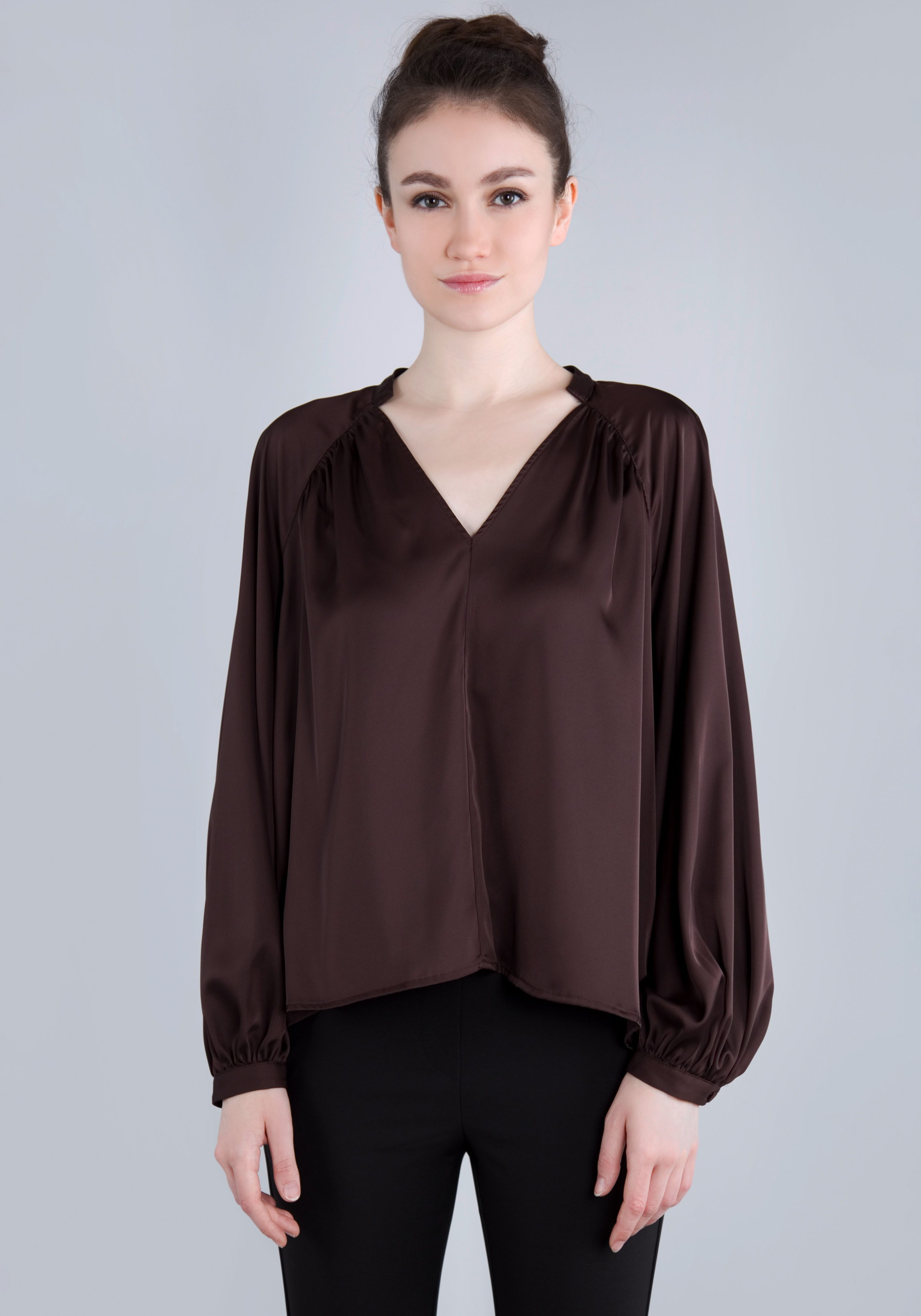 IMPERIAL Shirt in satijnen look