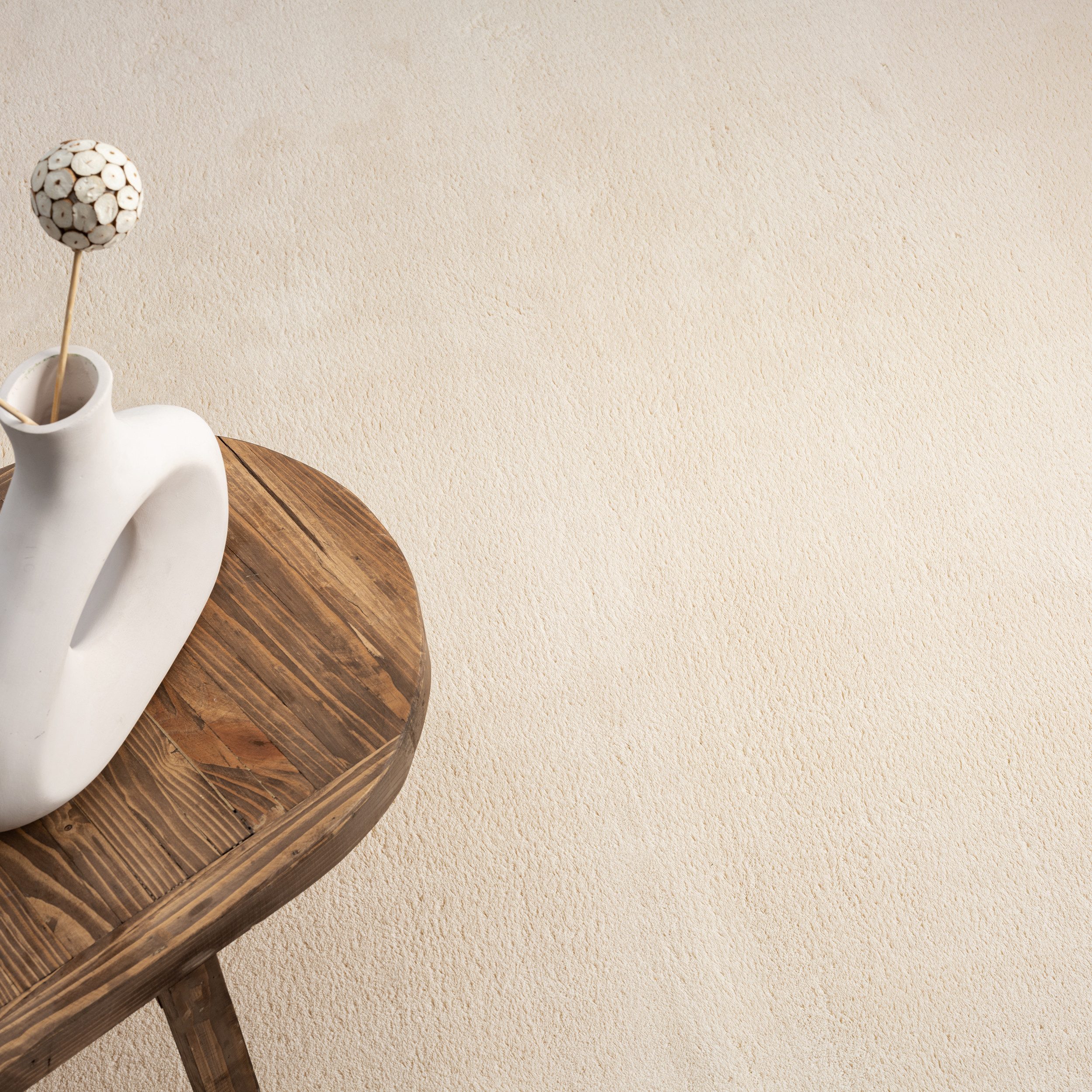 The carpet Vloerkleed Relax round wasbare woonkamer tapijt modern antislip