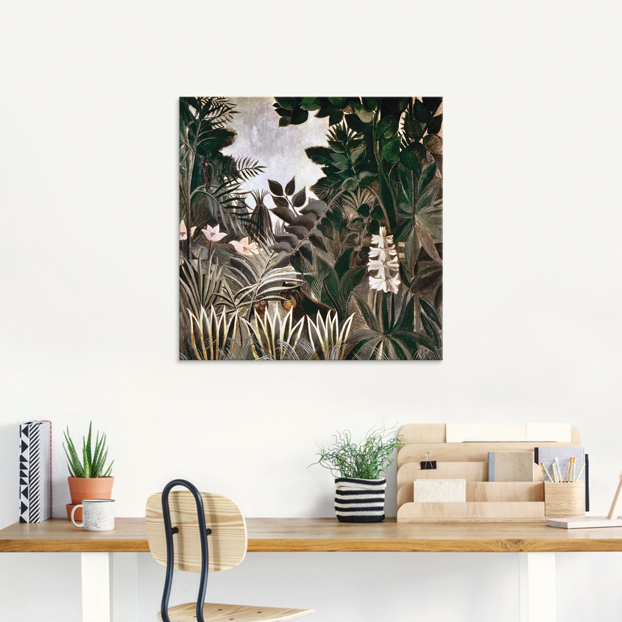 Artland Print op glas Jungle, 1909 in verschillende maten