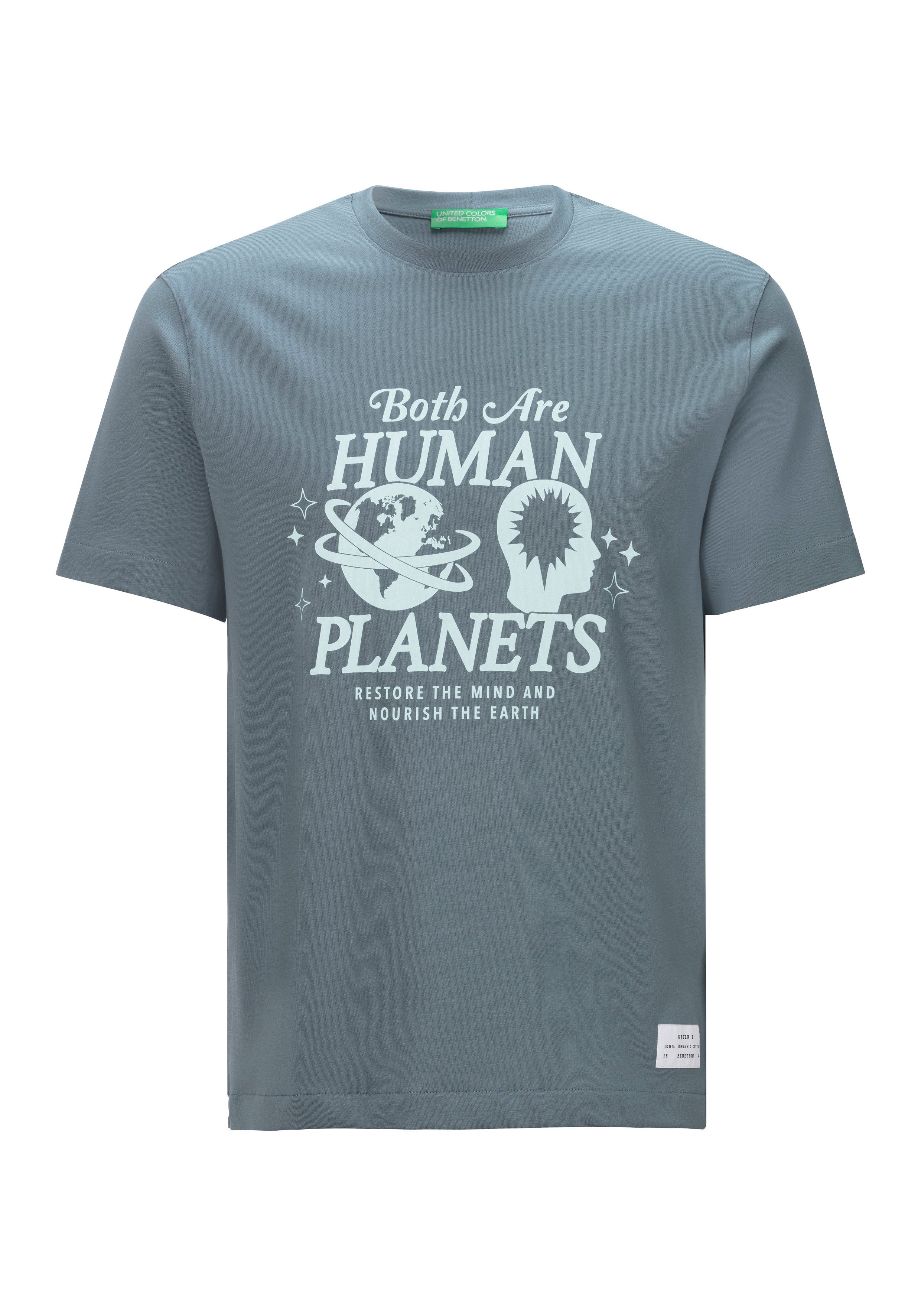 United Colors of Benetton T-shirt met meerkleurige print