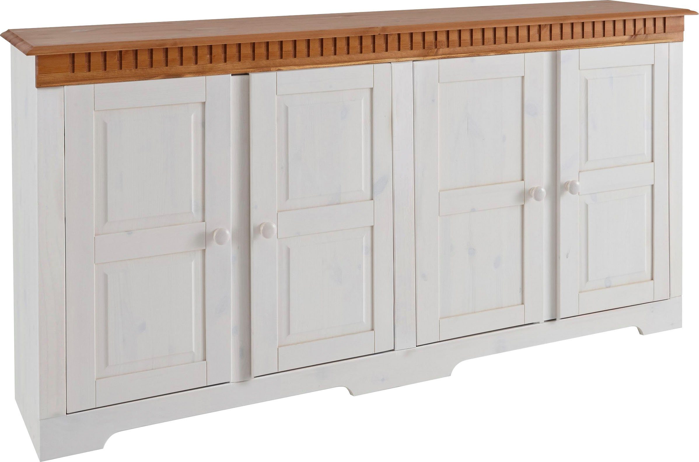 Home affaire Dressoir Lisa Commode van massief dennenhout, breedte 158,5 cm