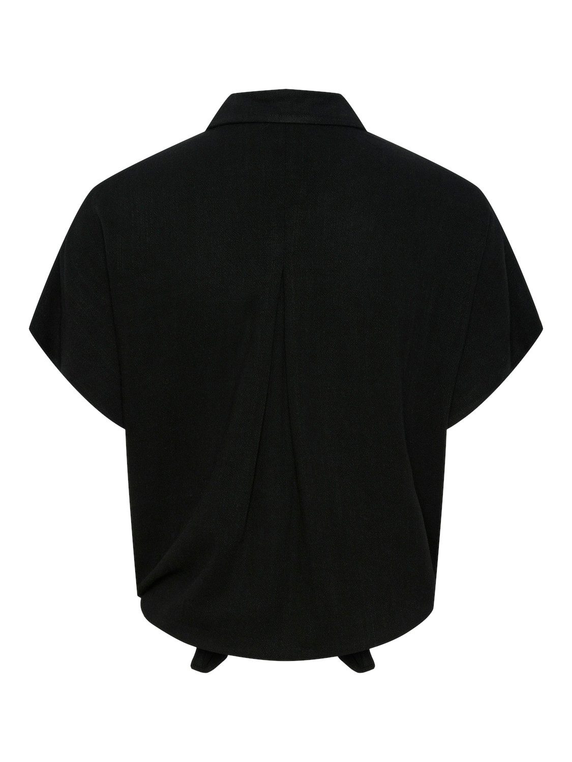 pieces Blouse met korte mouwen PCVINSTY SS LINEN TIE SHIRT NOOS