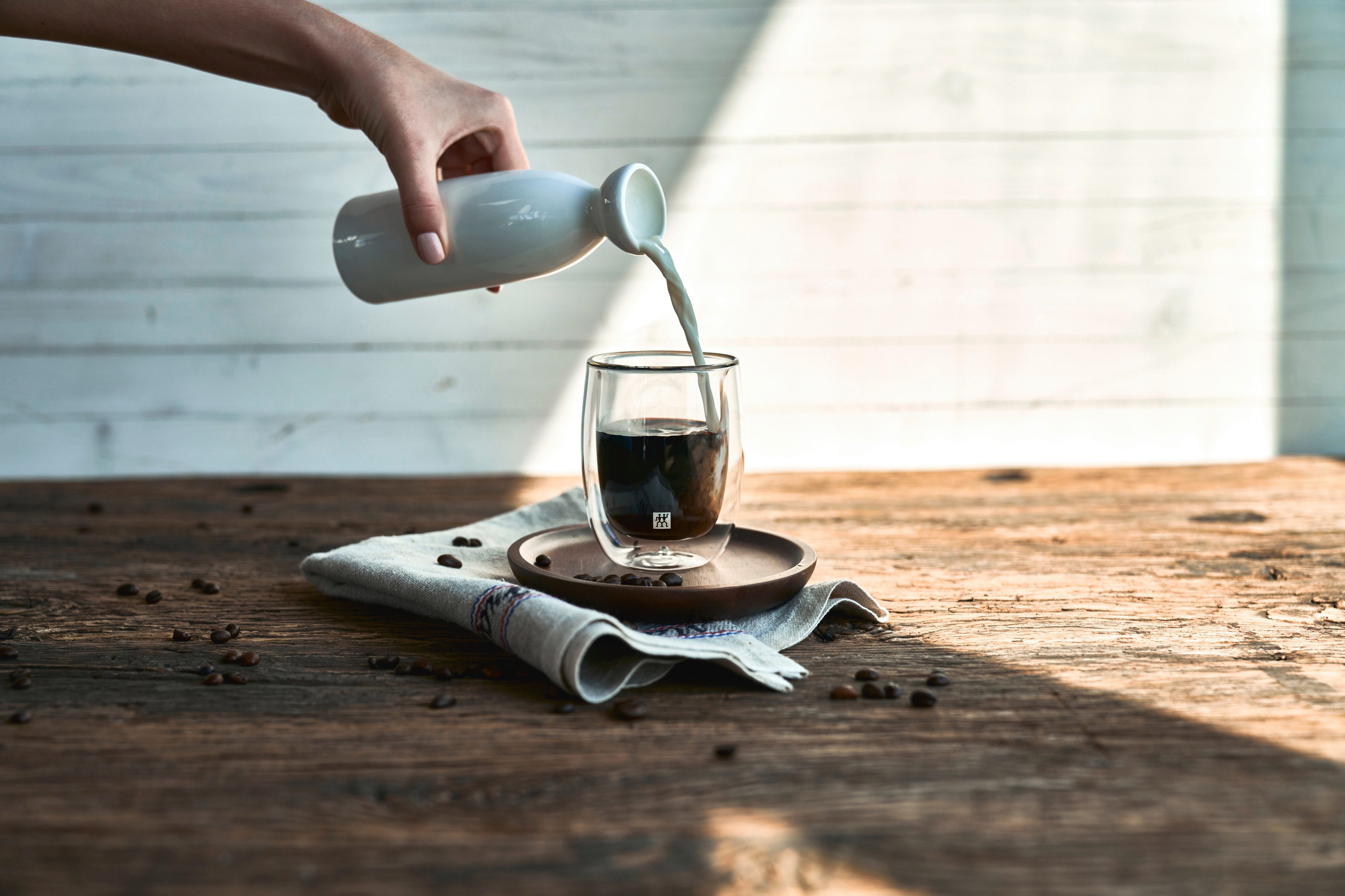 Zwilling Glazenset Koffieglas Sorrento, 2-delige set dubbelwandig, inhoud per glas 200 ml (set, 2-delig)