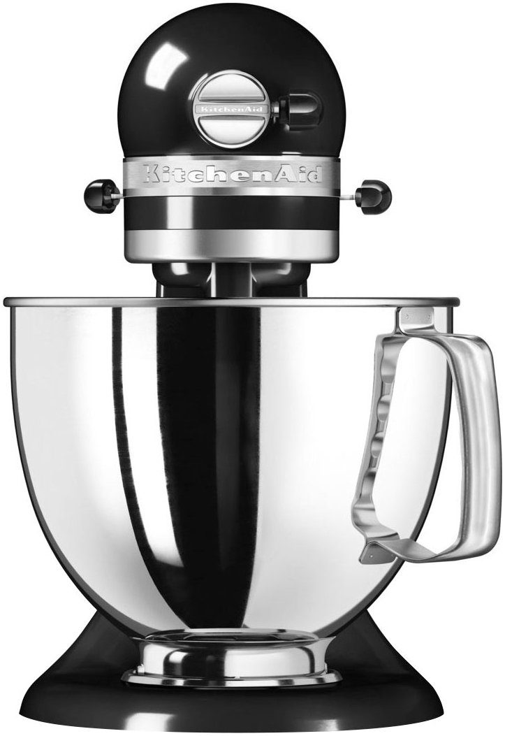 KitchenAid Keukenmachine 5KSM125EOB met gratis glazen kom + 3 pastavoorstukken