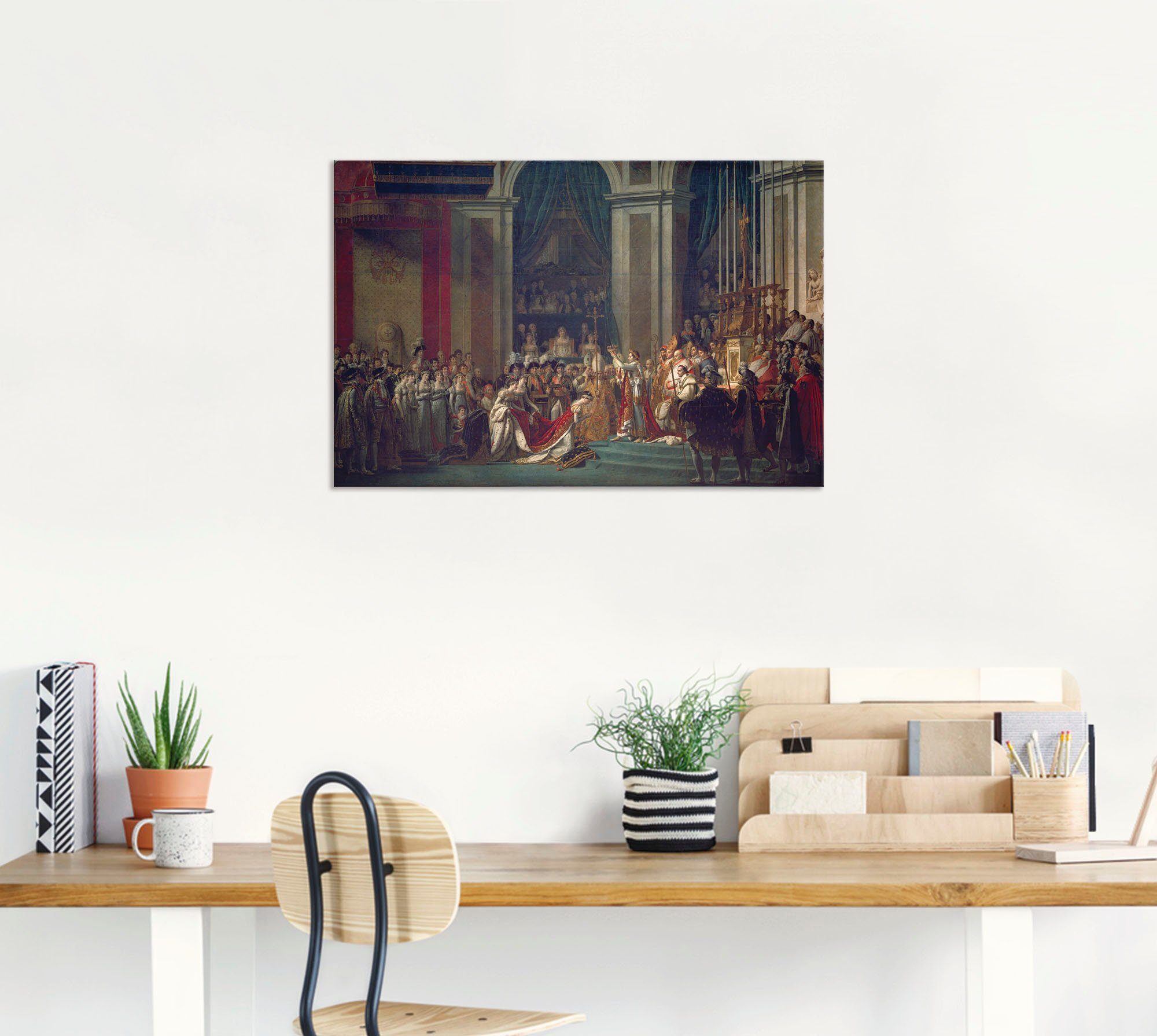 Artland Aluminium dibond print Kroning Napoleon I en Josephine geschikt voor binnen en buiten, buitenafbeelding