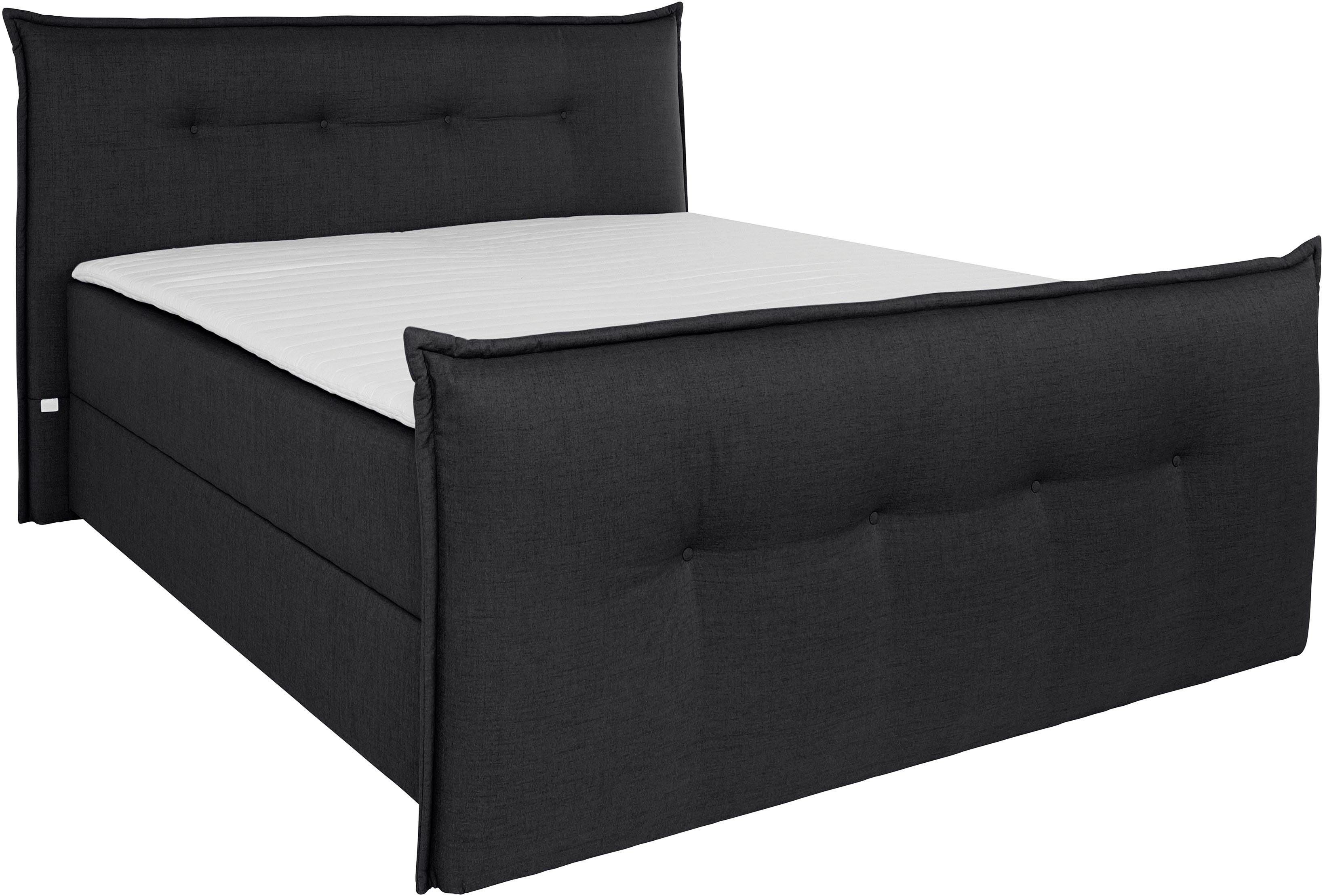 andas Boxspring Lichtgewicht inclusief voetbord, bedkist & topmatras, in 4 breedten en 2 hardheden
