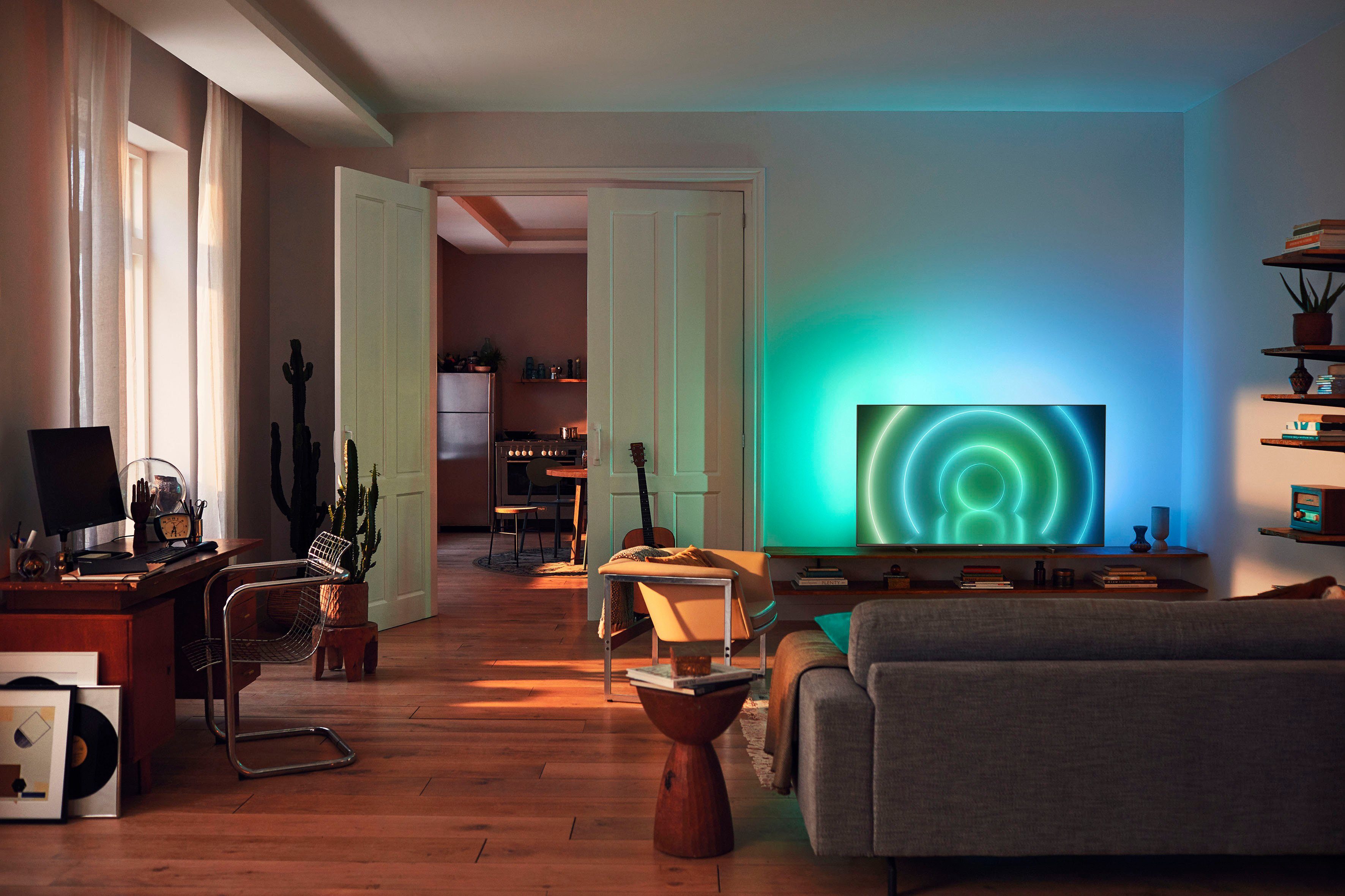Philips Led-TV 65PUS7906/12, 164 cm / 65", 4K Ultra HD, Android TV - Smart TV, ambilight langs 3 randen