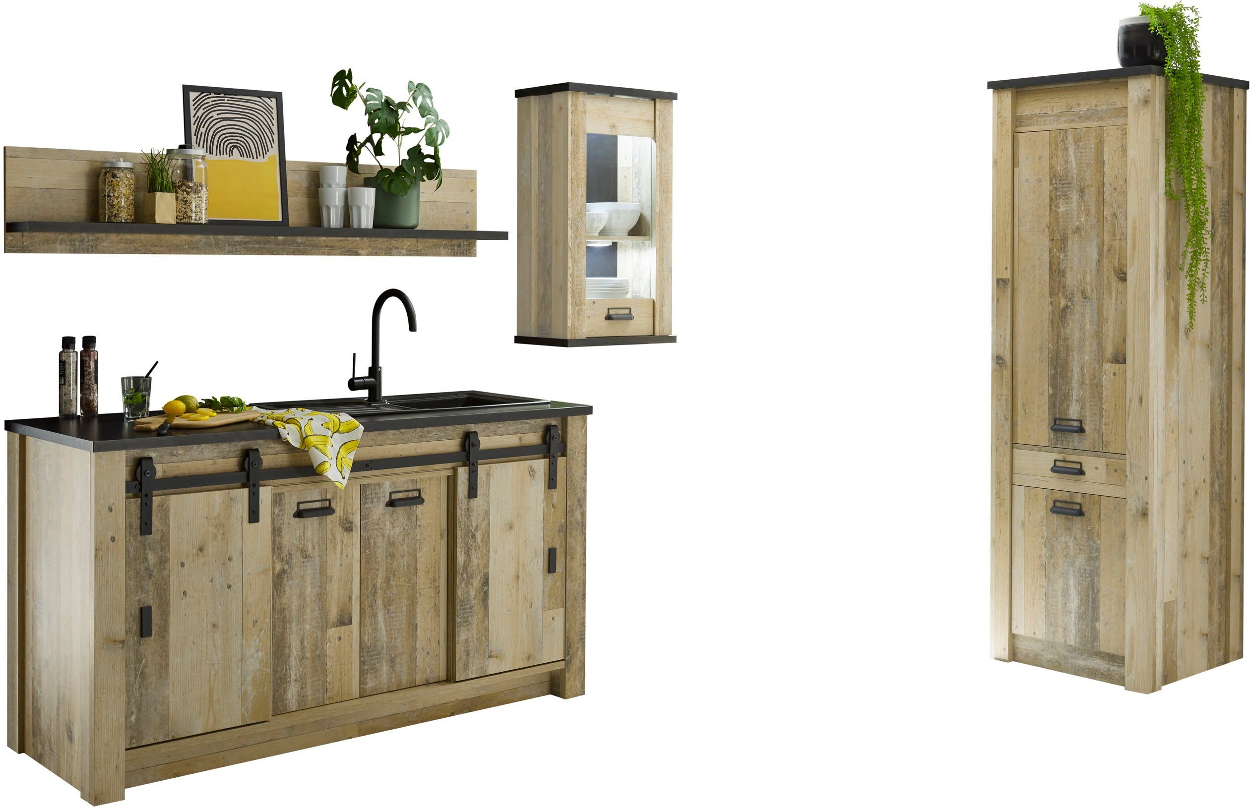 Home affaire Keuken Sherwood Breedte 240 cm, zonder elektrische apparaten