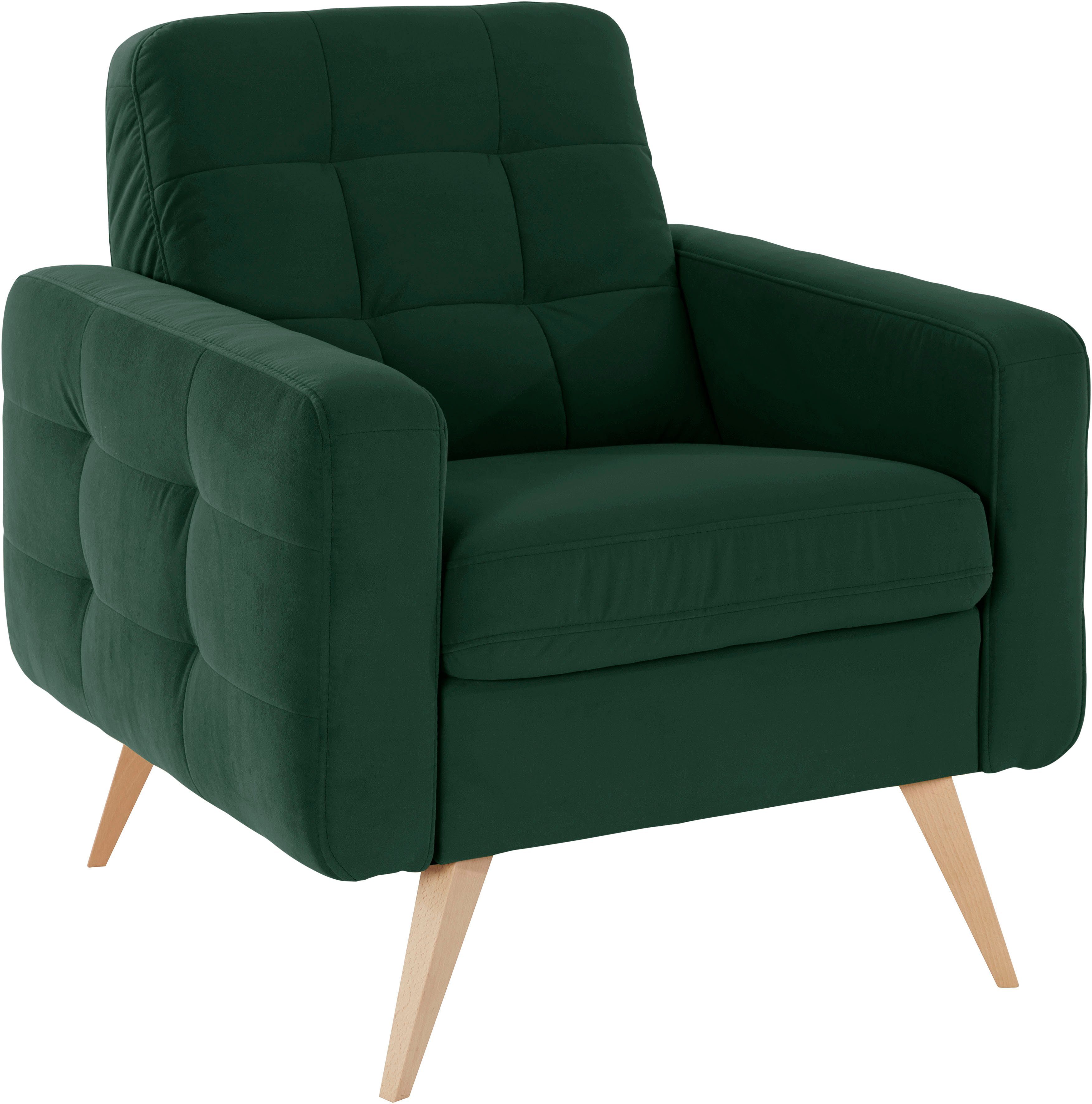 exxpo - sofa fashion Fauteuil Nappa, loungesessel, actuele rugstepping, comfortabel en modern