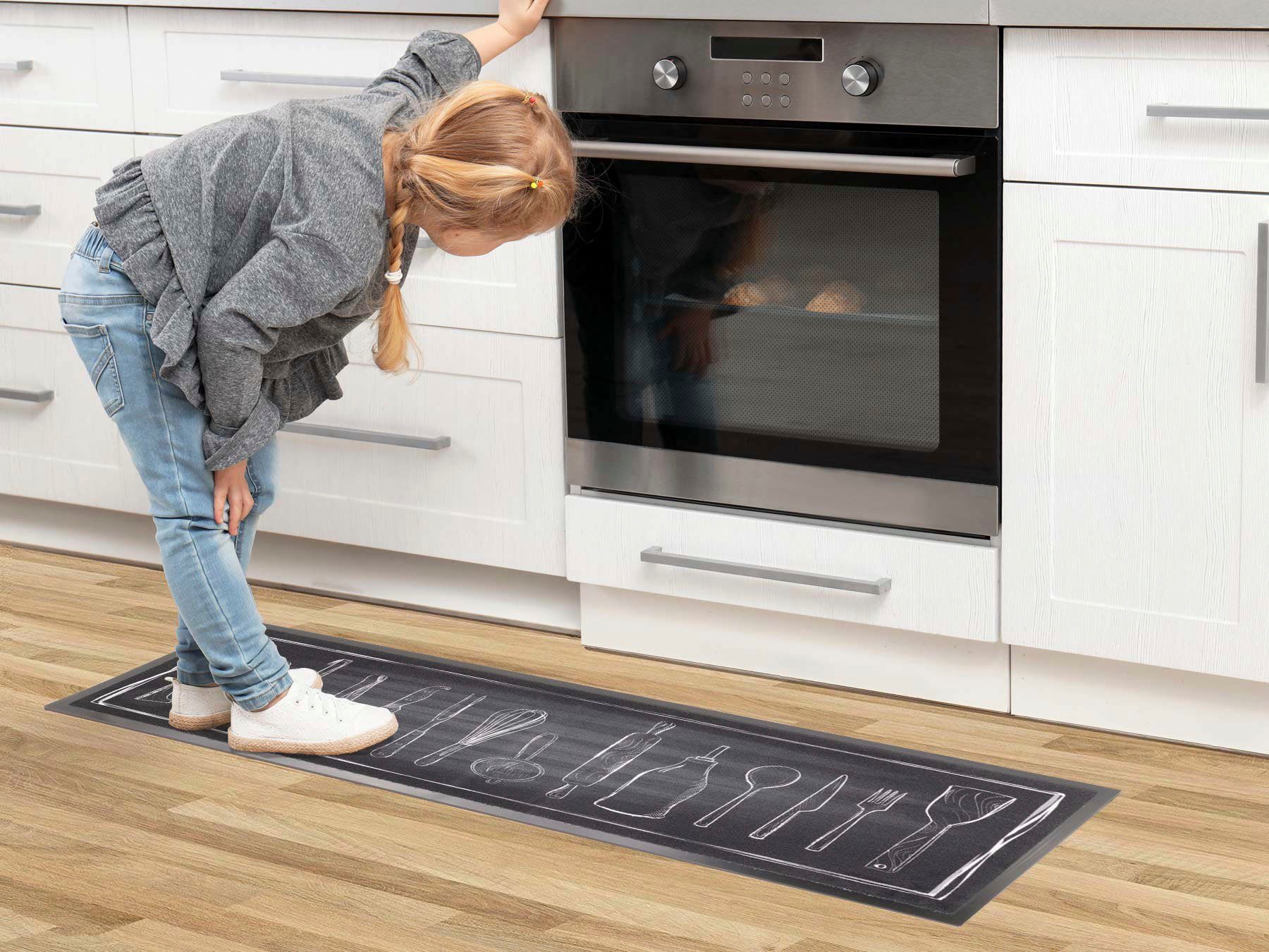 Primaflor-Ideen in Textil Keukenloper KITCHEN TOOLS Motief keukengerei, antislip, wasbaar, keuken