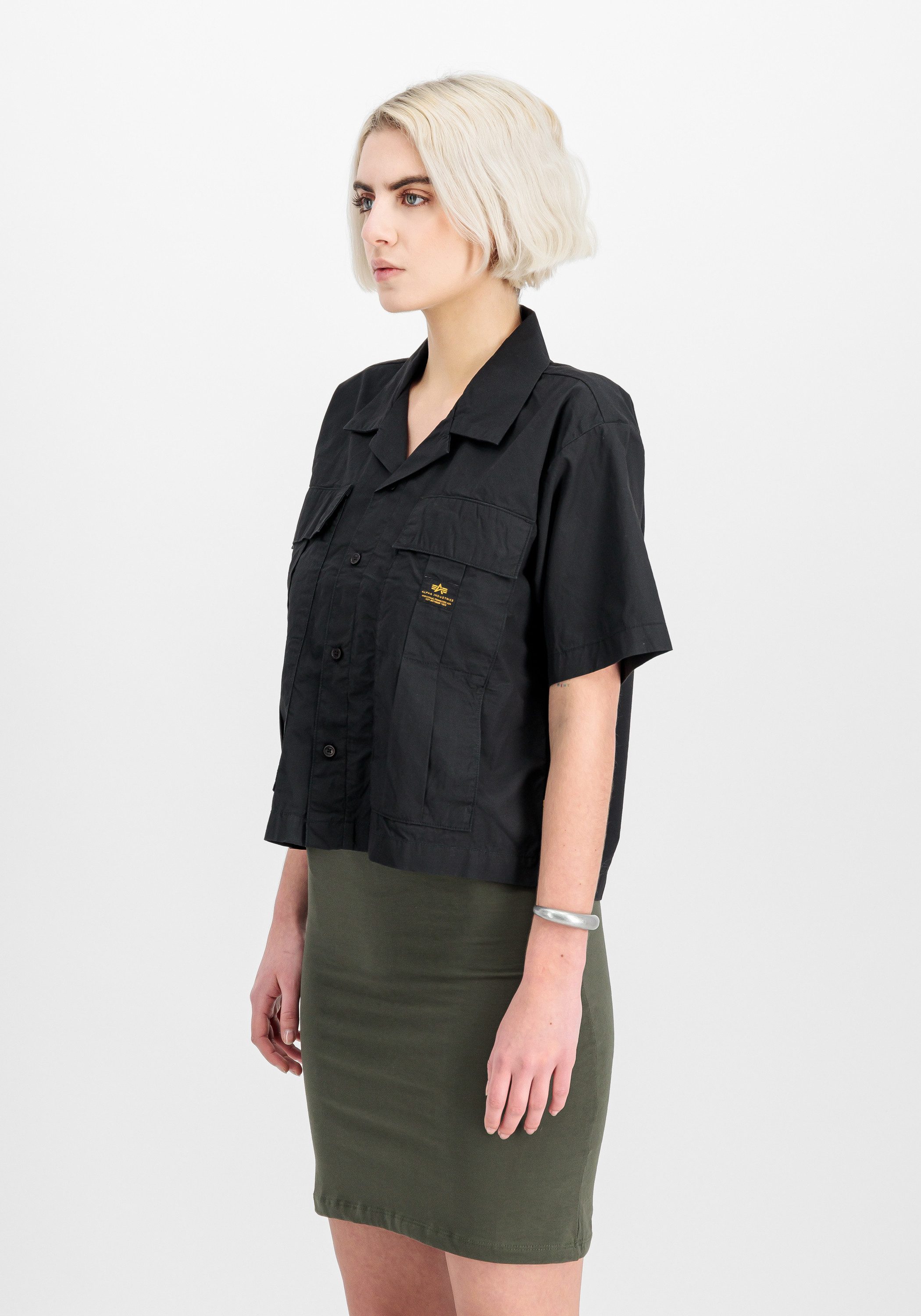 Alpha Industries Shirt met print Short Sleeve Cargo Shirt W