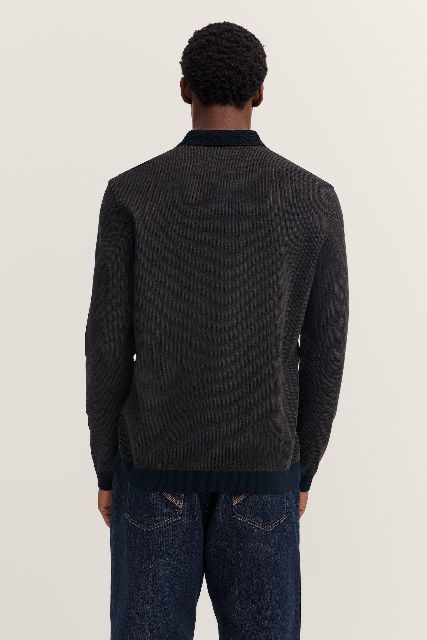 Bugatti Poloshirt met lange mouwen MODERN FIT met borstzak