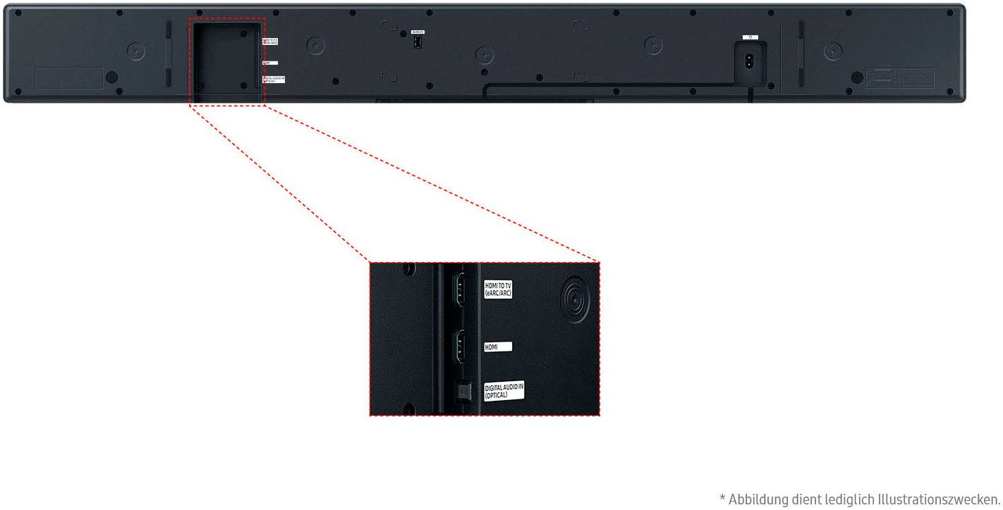 Samsung Soundbar HW-QS710GF Q-soundbar 3.1.2-kanaals geluidsysteem, spacefit sound pro, flexibele positionering