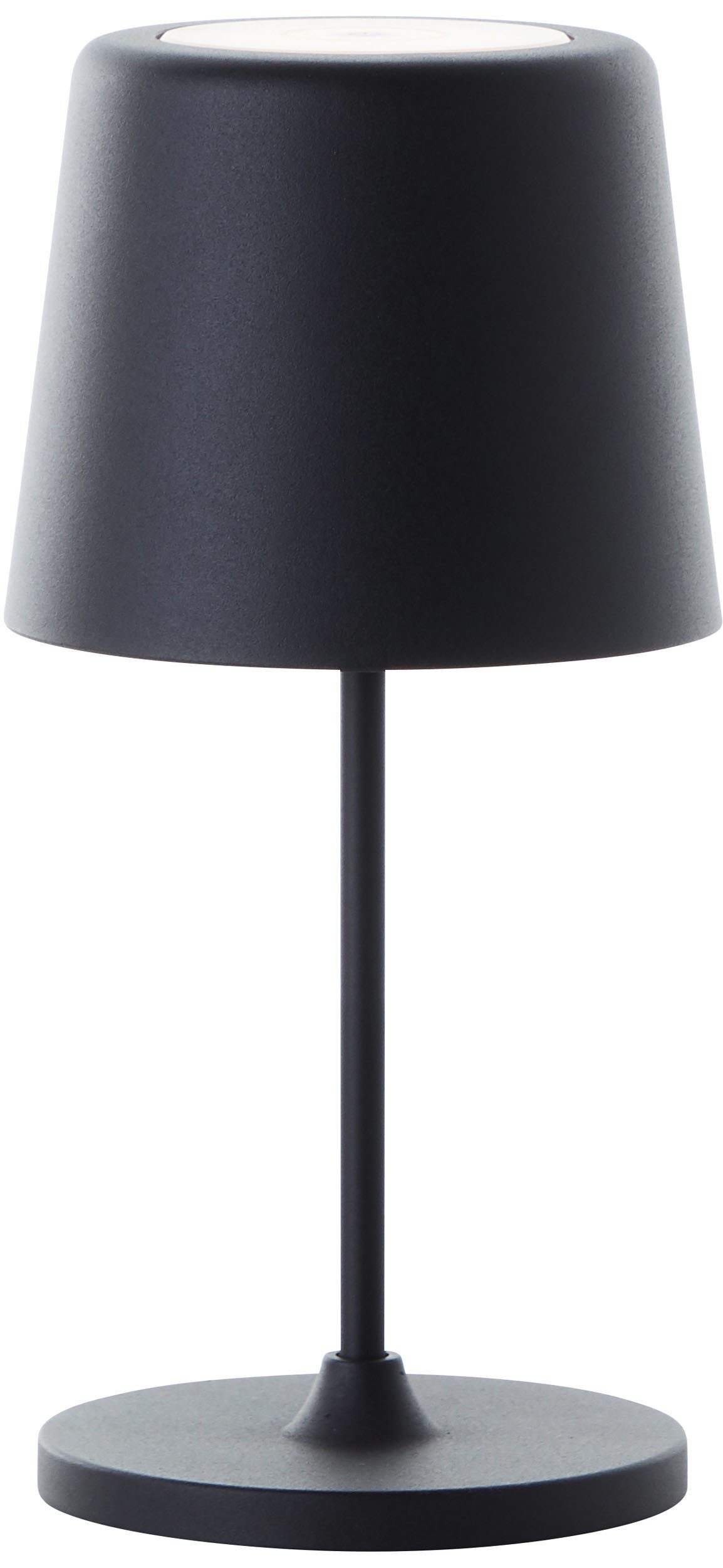 Brilliant Leuchten Led-tafellamp Kaami - mobiele LED buiten tafel lamp 2-delige set 310 lm, touchdimmer, usb, accu, buiten, binnen, acculamp 37 cm hoog (2 stuks)