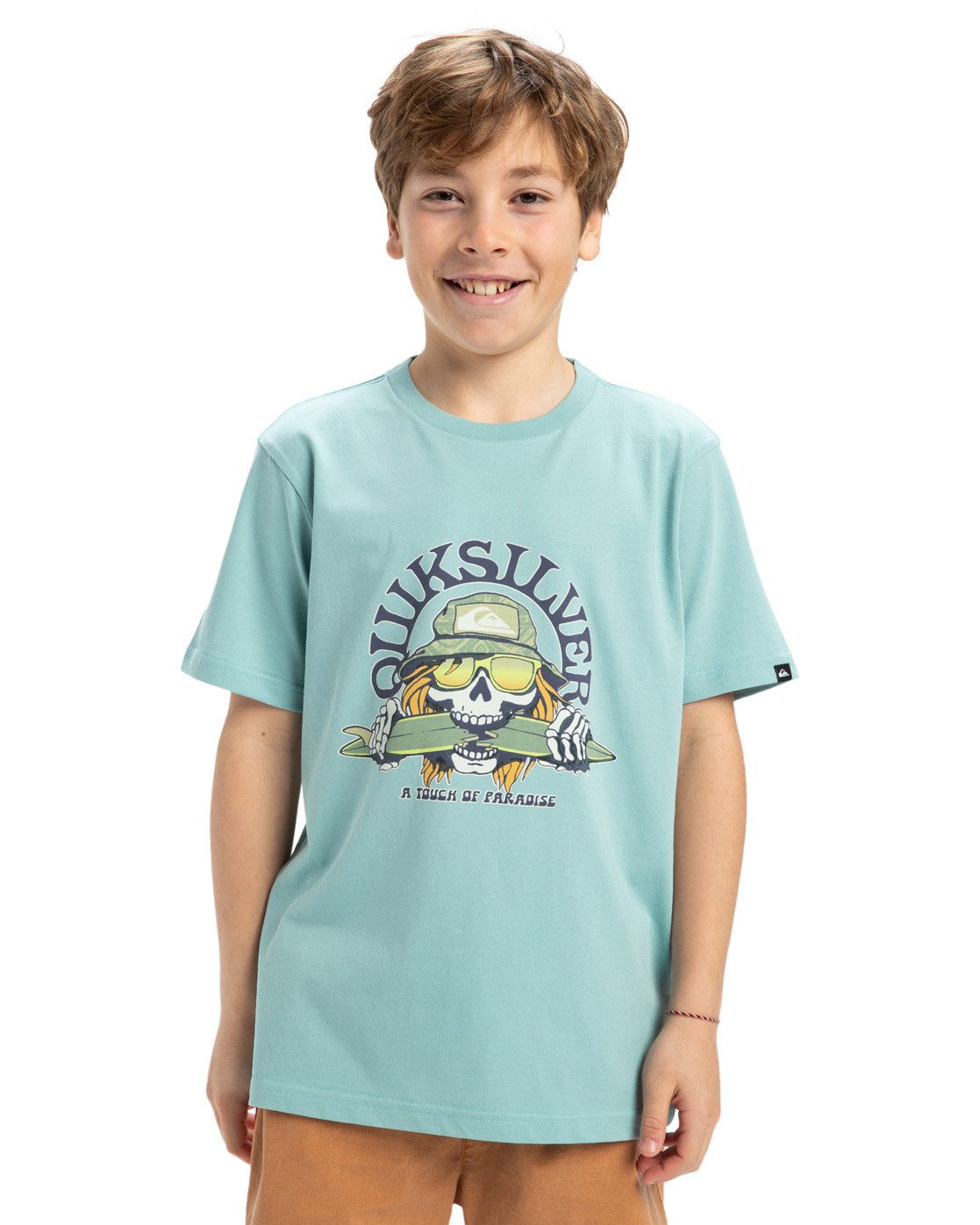 Quiksilver Shirttop Ev Skull Feast heren shirts maat 16 blauw