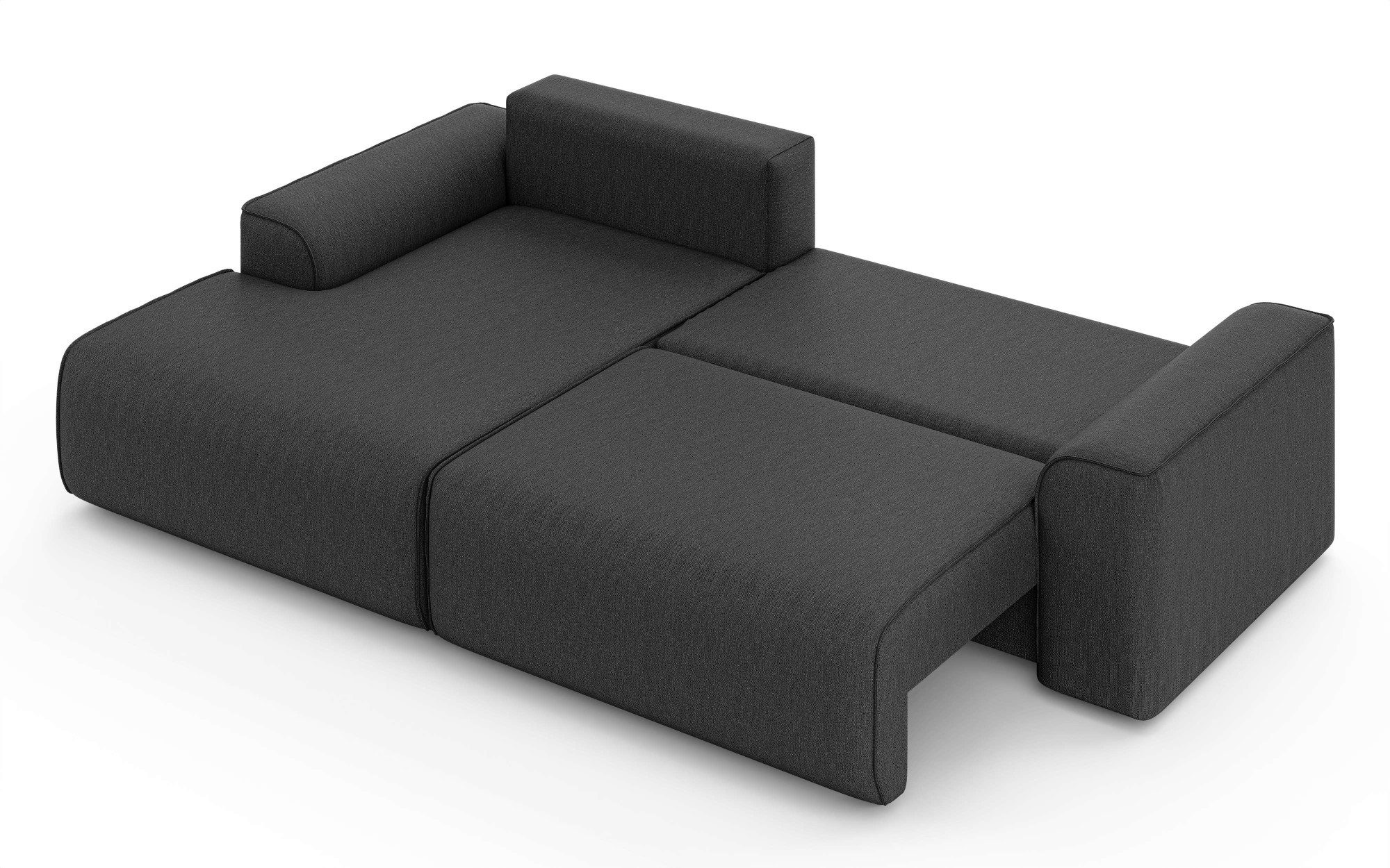 Home affaire Hoekbank Santenay met bedfunctie en bedlade, afmetingen: B/D/H 266/164/90 cm