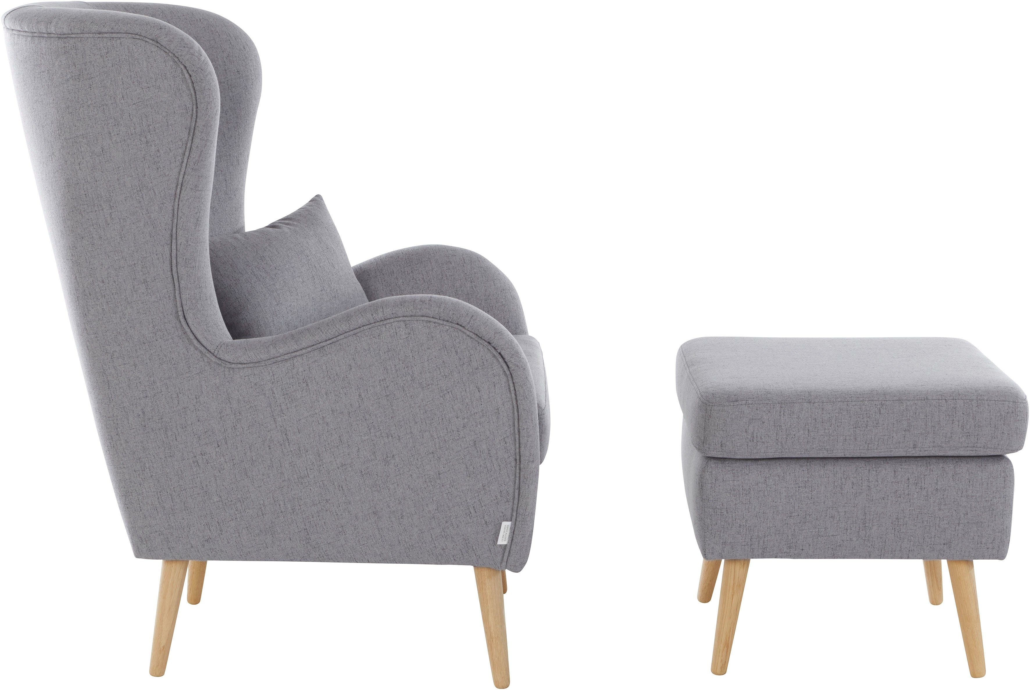 Guido Maria Kretschmer Home&Living Fauteuil Sallito, oorfauteuil, TV-stoel voor woonkamer, ook in velours cord