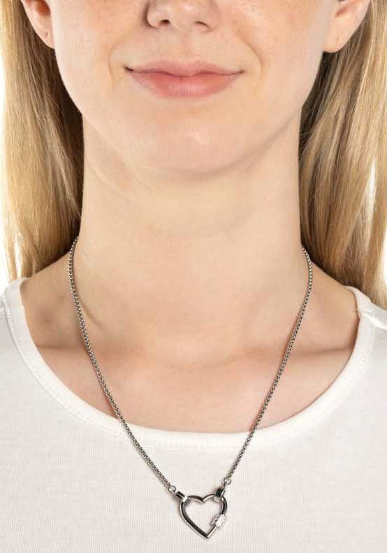 LEONARDO Bedelketting Minou Clip&Mix, 021804 met zirkoon (synthetisch)