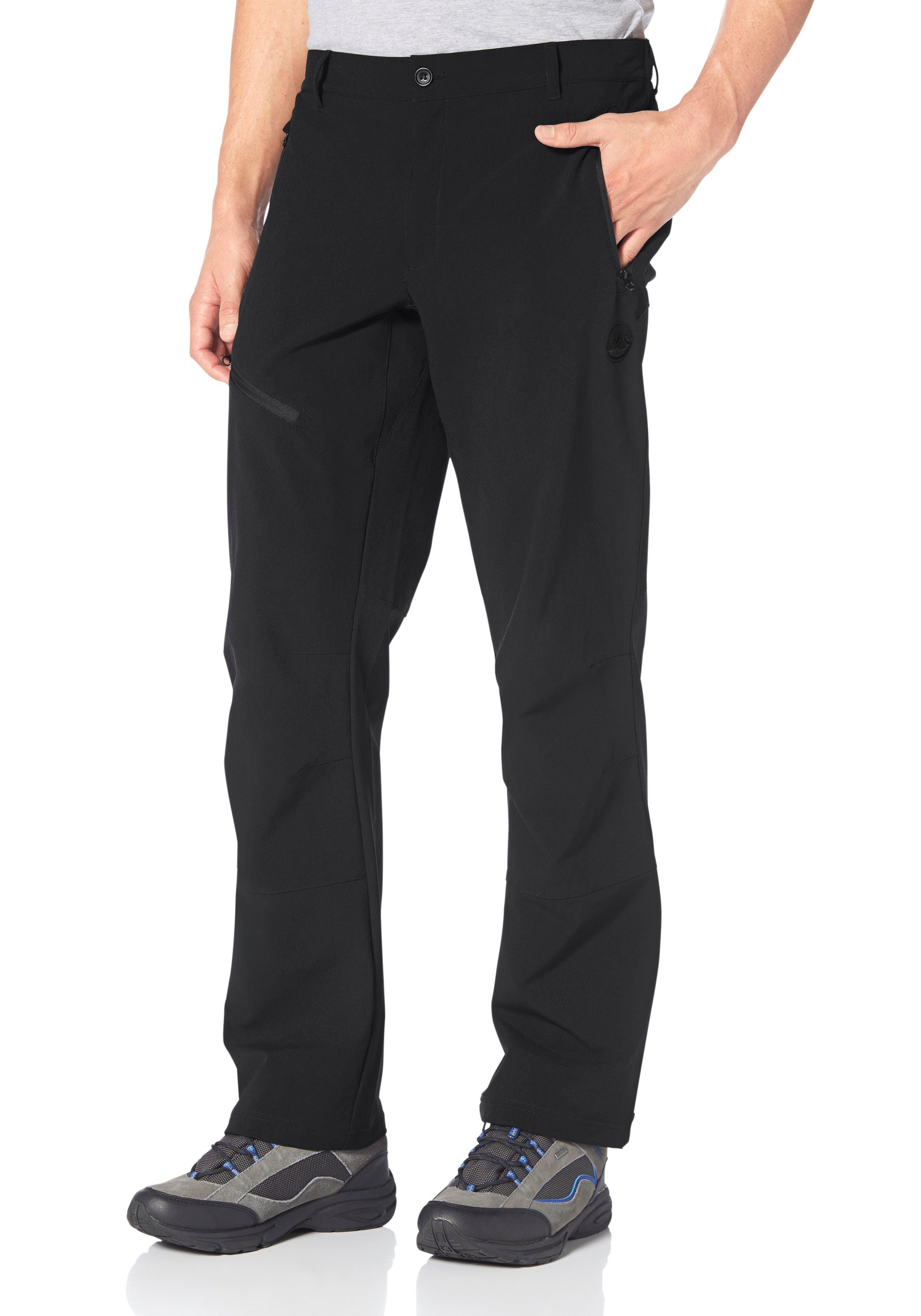 Polarino Functionele broek van ademend materiaal heren trainingsbroeken maat 50 (M) zwart