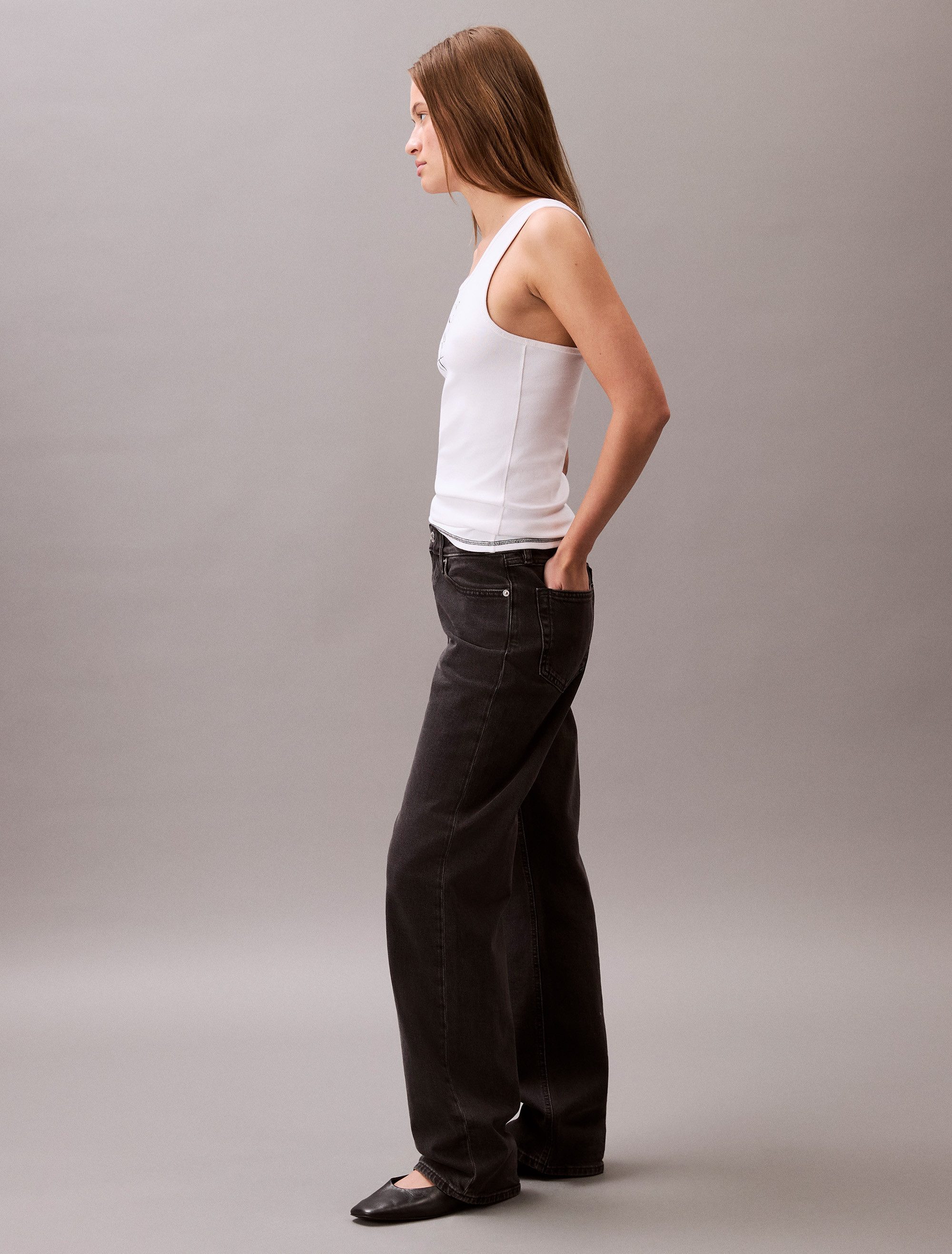 Calvin Klein Tanktop SL COTTON RIB SOLID TANK