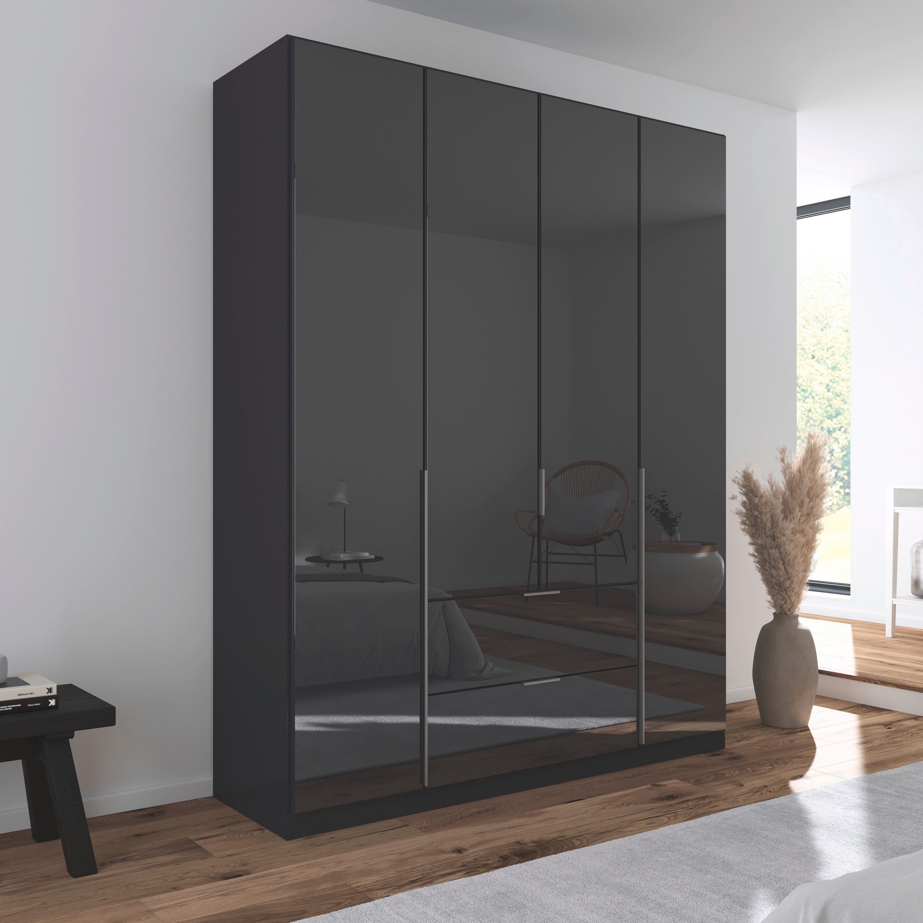 rauch Draaideurkast Kledingkasten kast garderobe AGORDO met glazen front