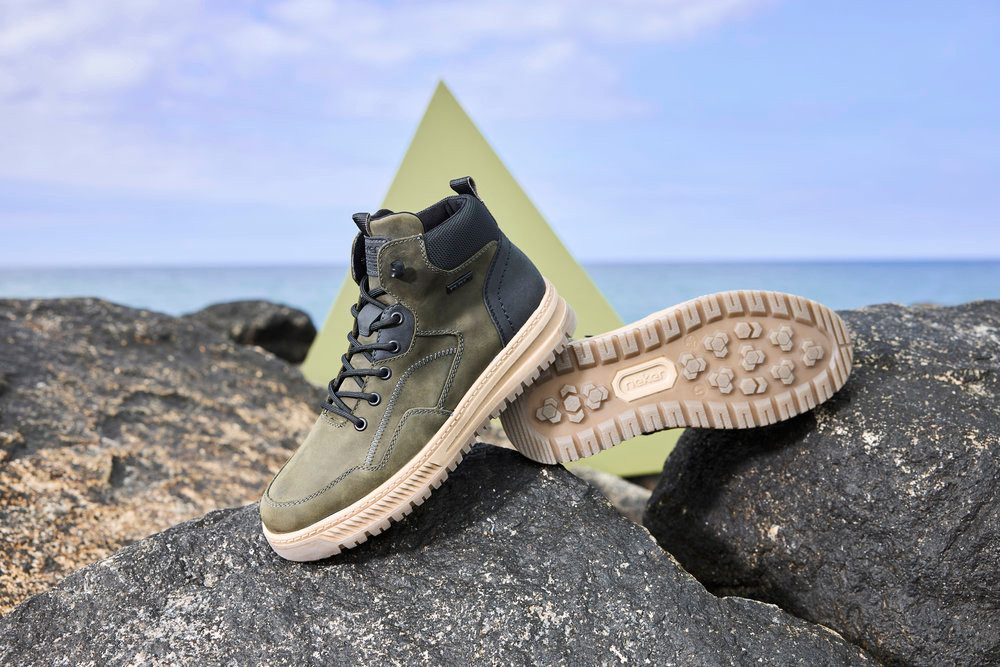 Rieker Veterschoenen Outdoorlaarzen, sneakerboots, TEX-membraan, met binnenritssluiting