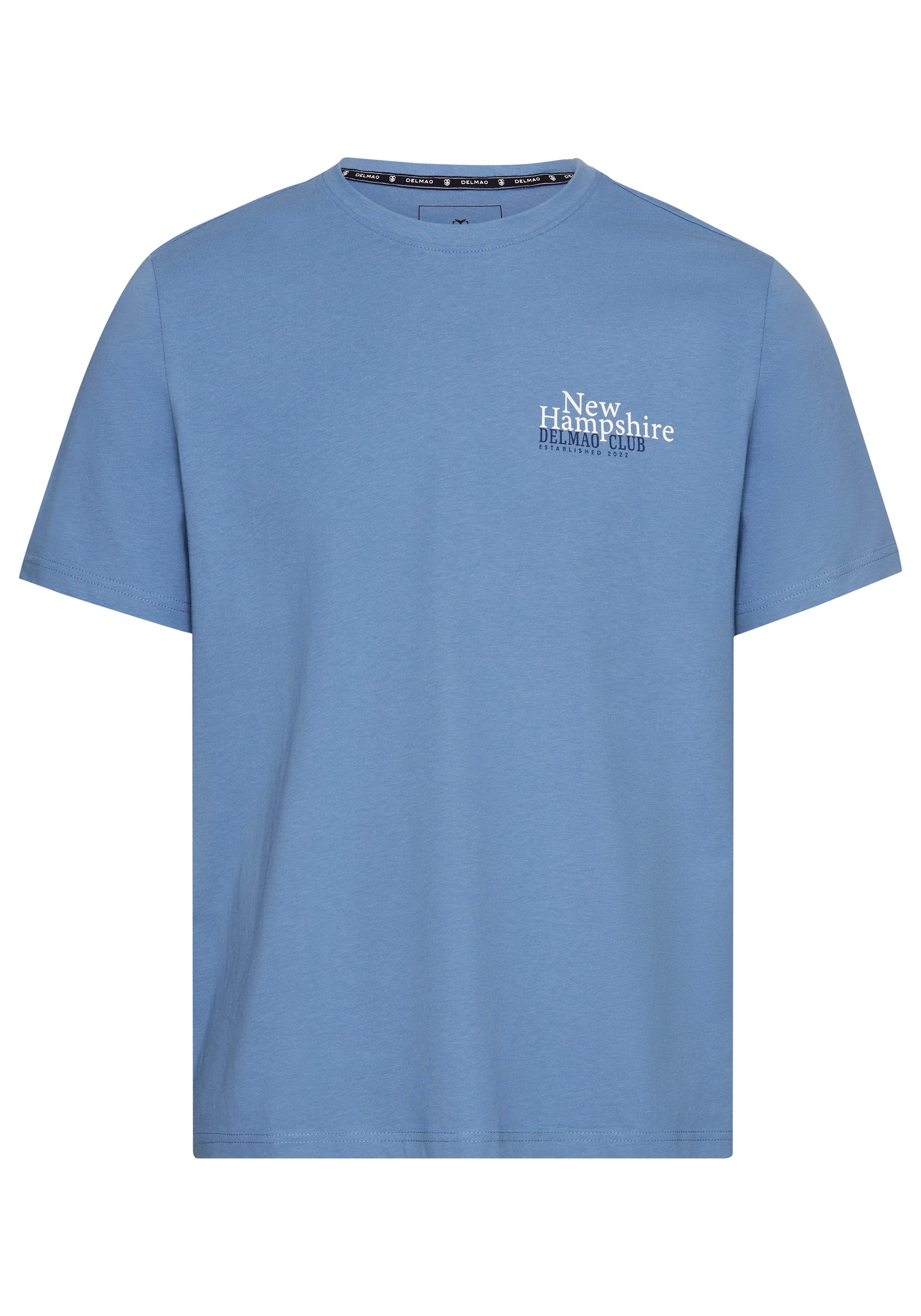 DELMAO T-shirt met subtiele logo-opdruk in club-design