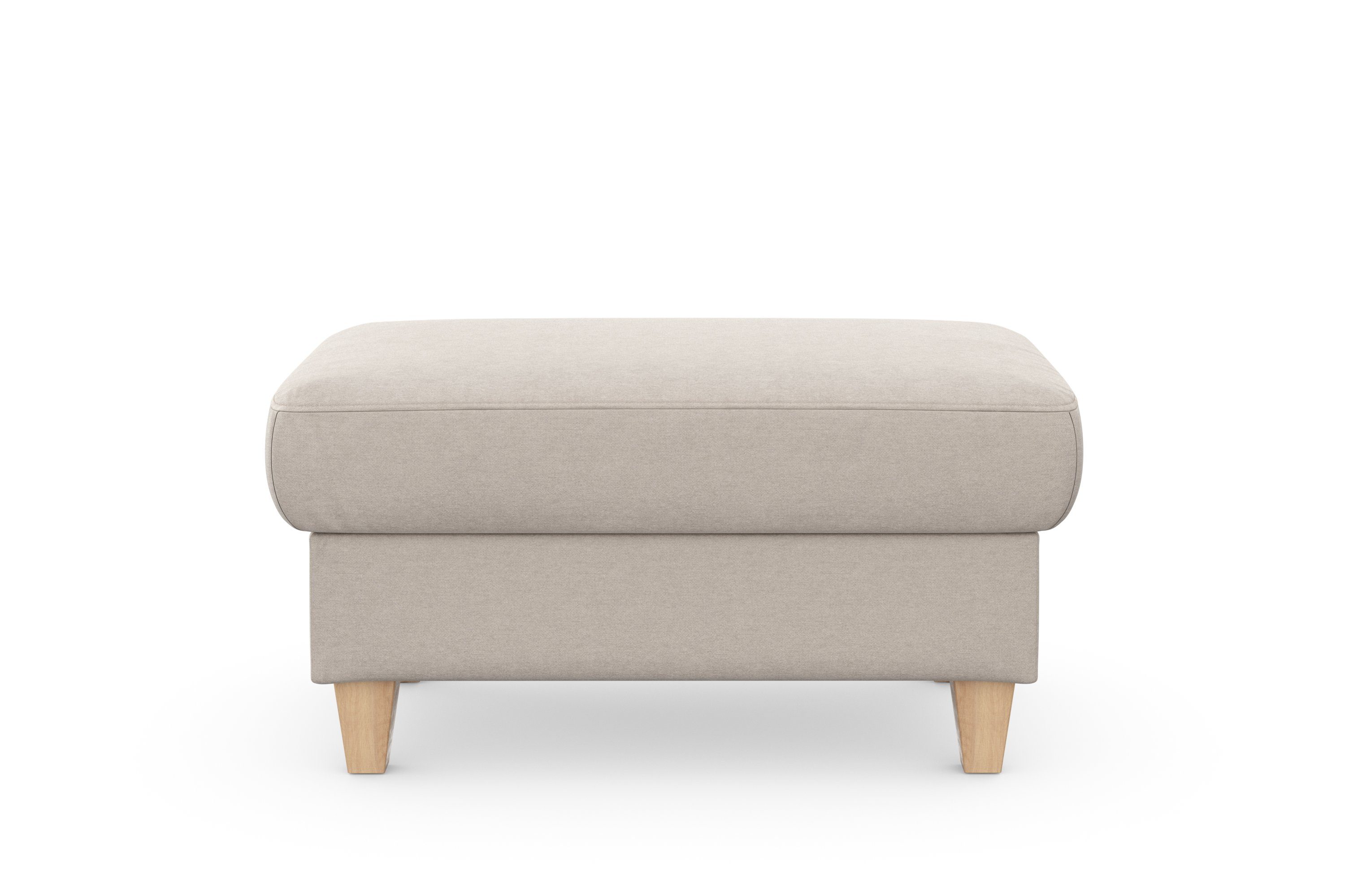 sit&more Hocker met bergruimte Farö met bergruimte en binnenvering en naturelkleurige poten