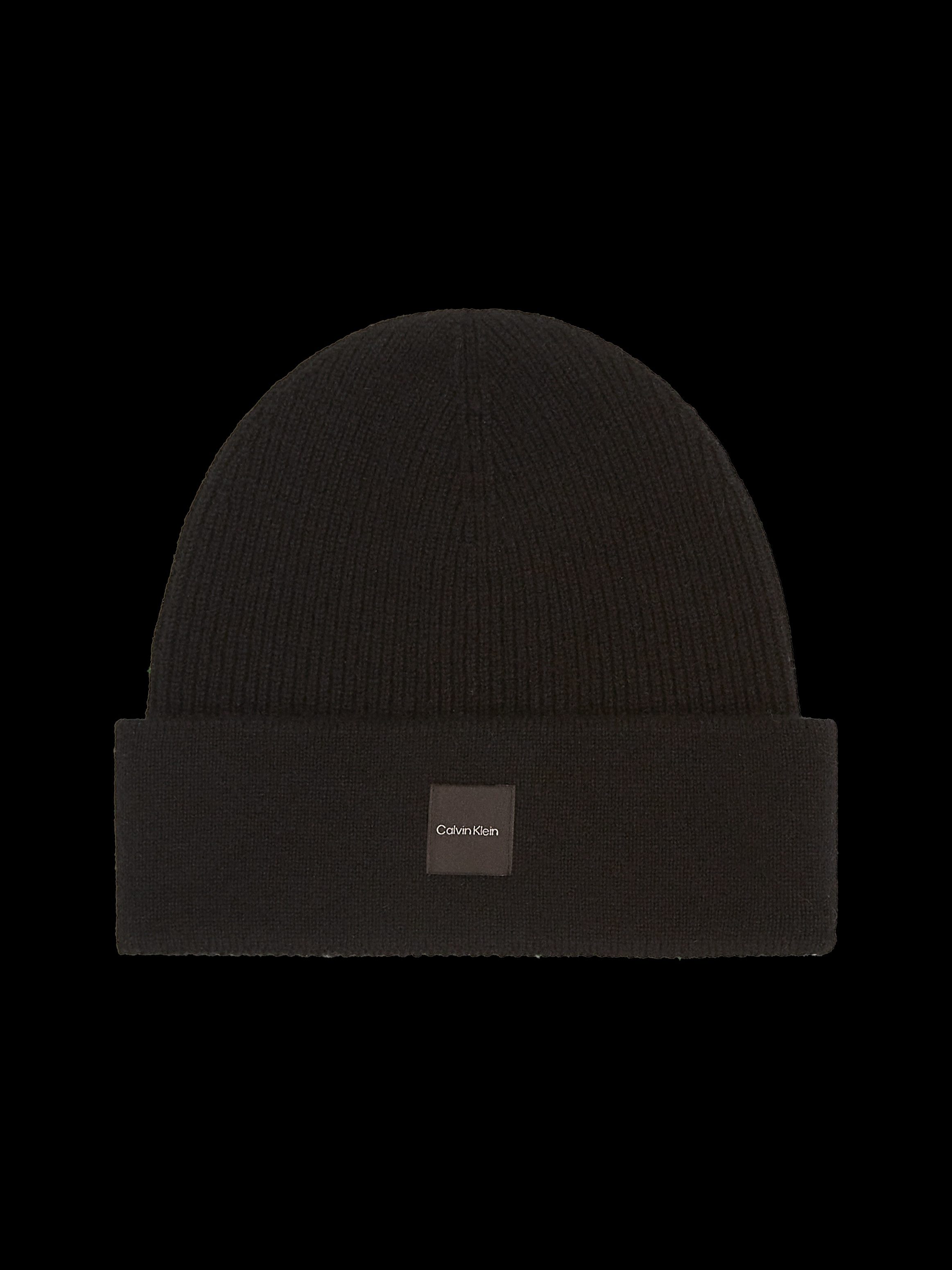 Calvin Klein Beanie CASHMERE CHUNKY OPEN RIB BEANIE