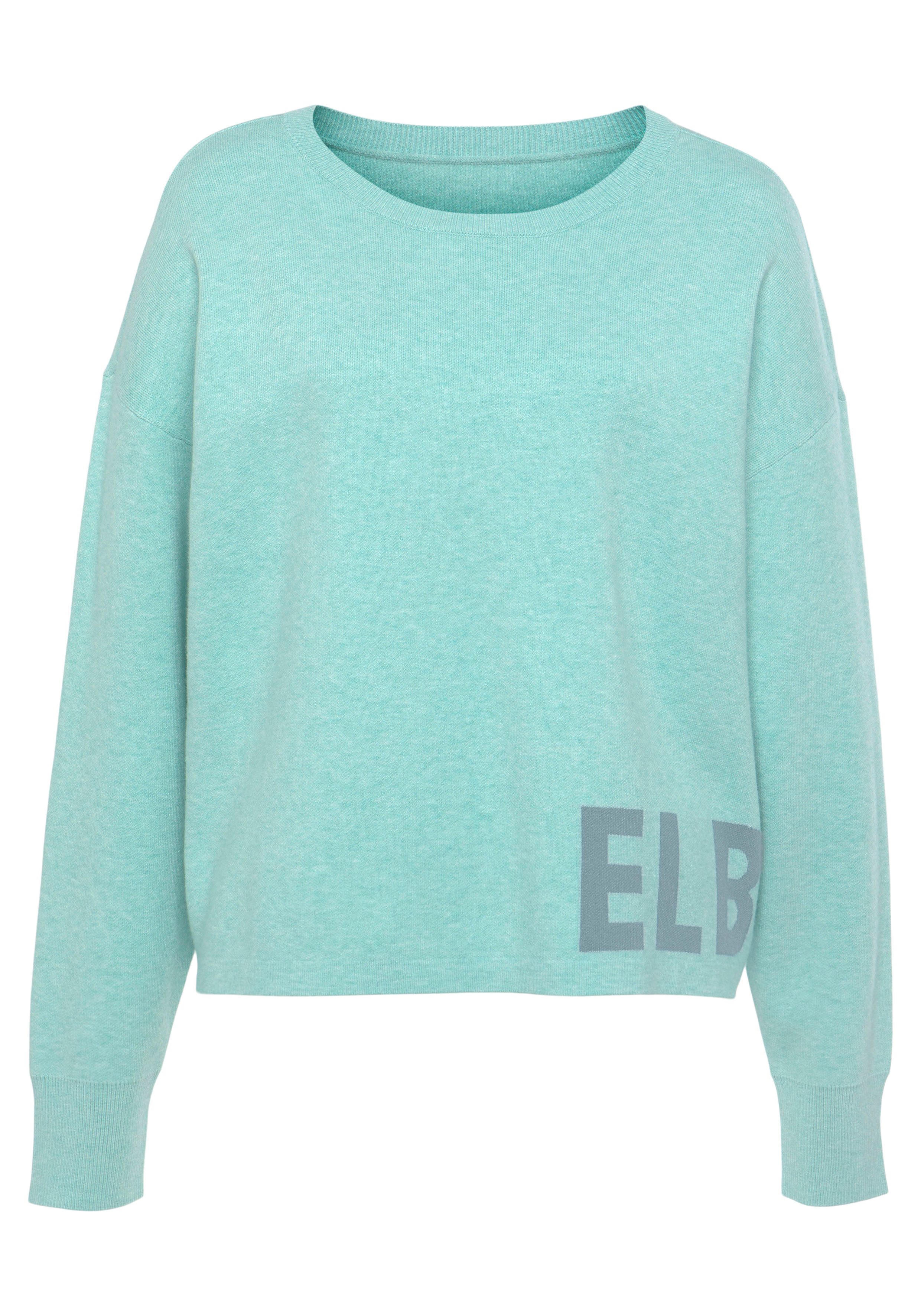 Elbsand Gebreide trui -Loungesweatshirt van hoogwaardig breiwerk met gebreid logo, loungewear