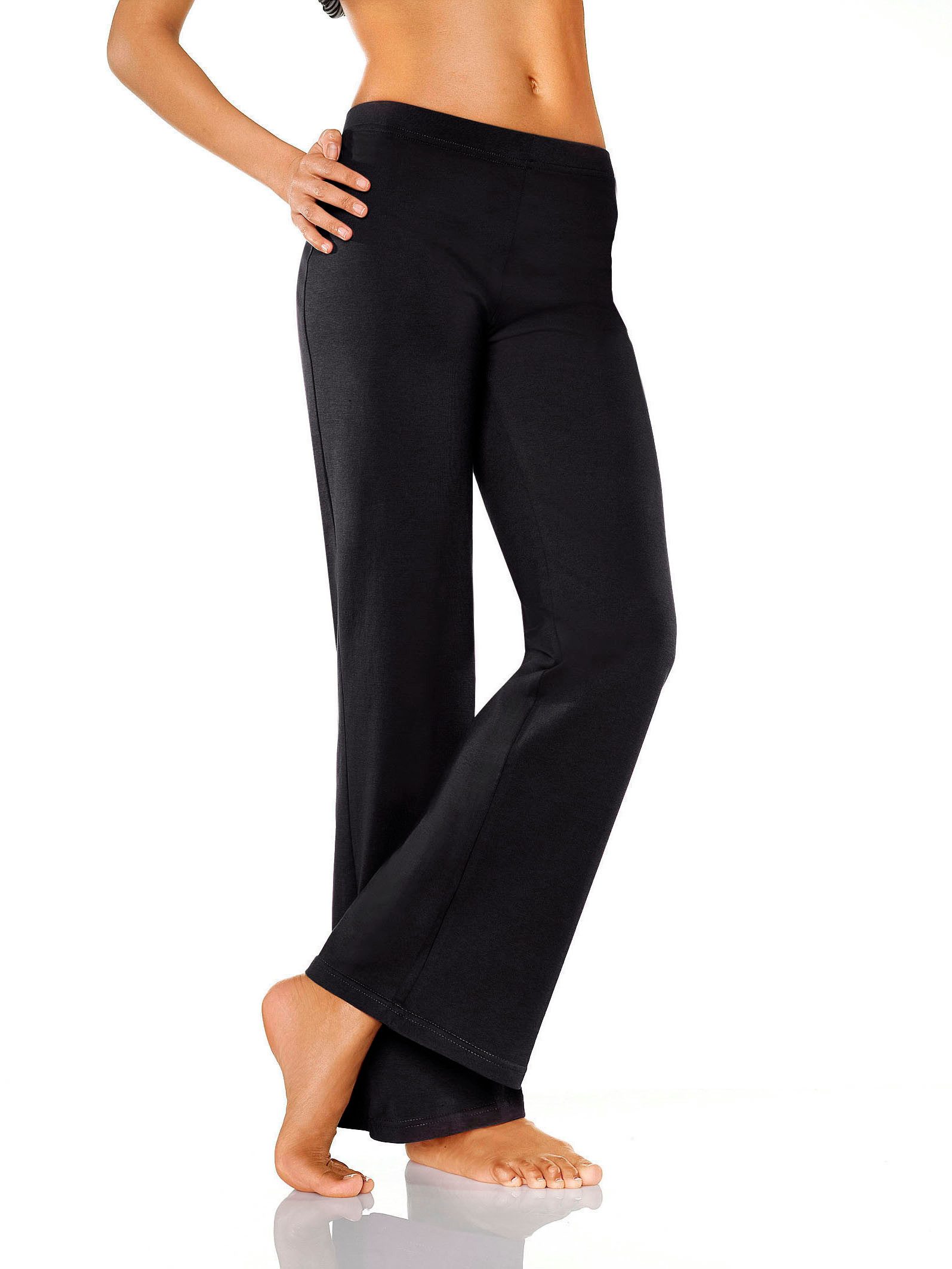 vivance active Jazzpants met licht uitlopende pijpen, loungewear (2-delig, Set van 2)