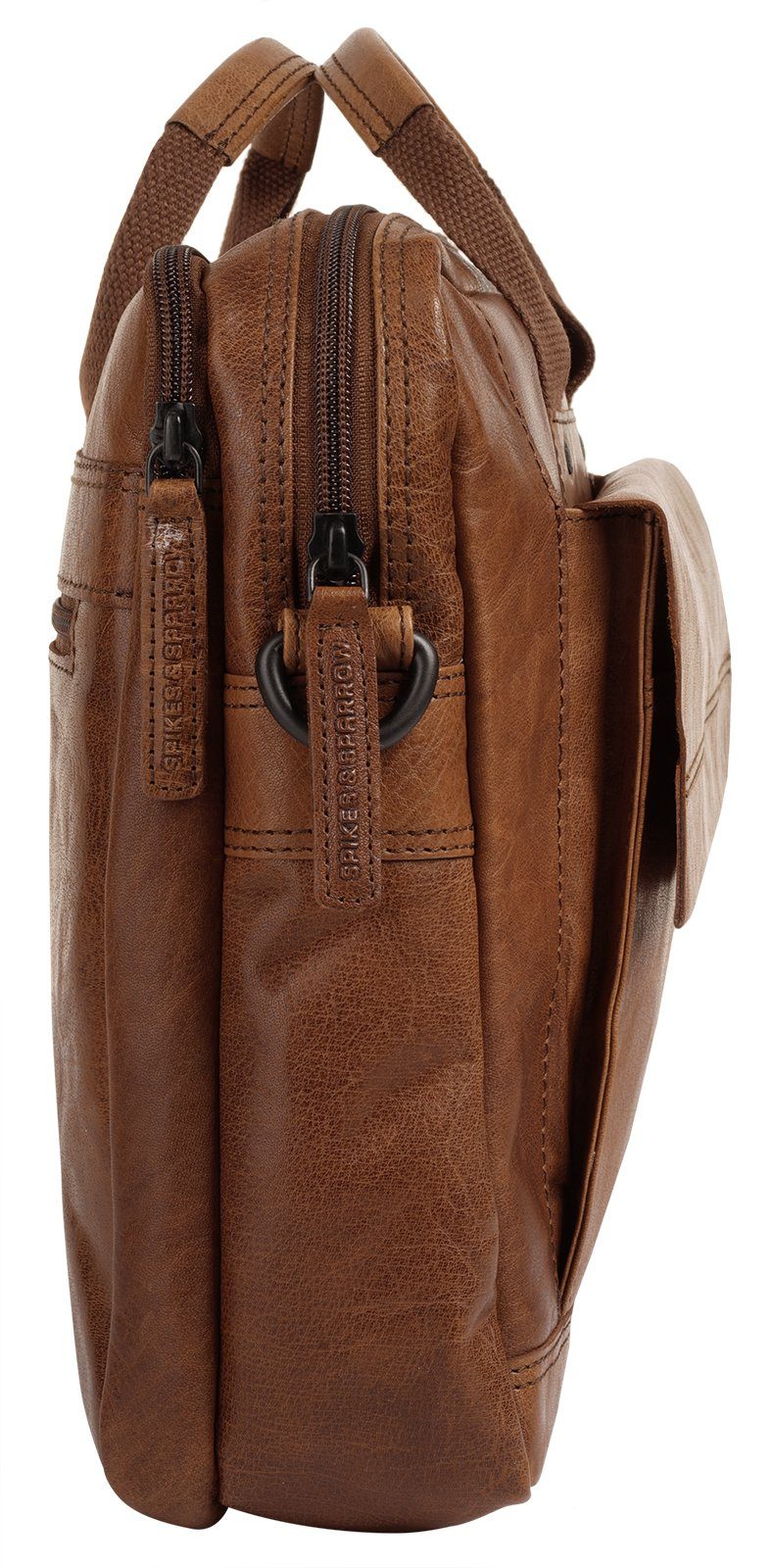 Spikes & Sparrow Aktetas echt leder