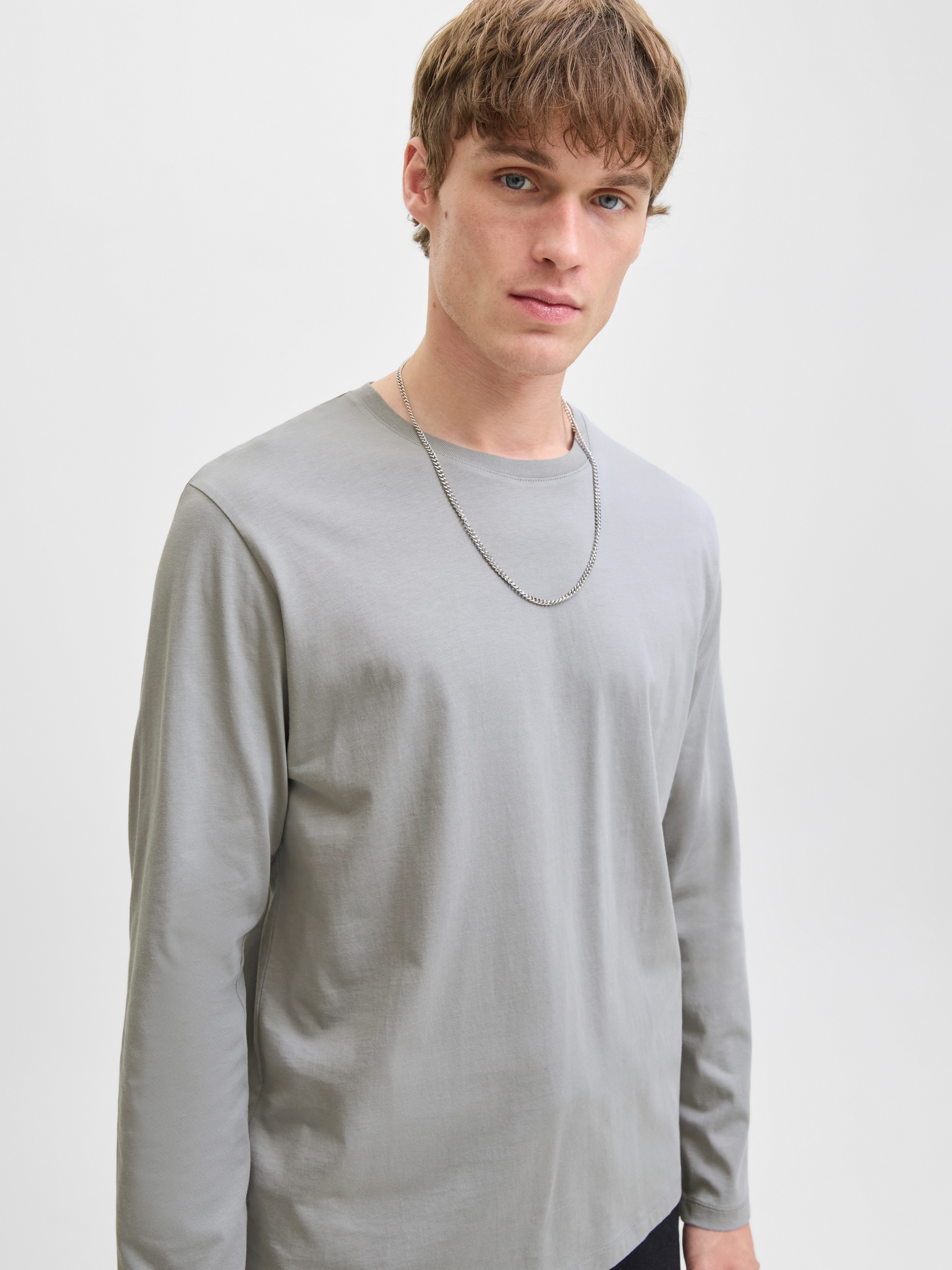 Jack & Jones Shirt met ronde hals JJEORGANIC BASIC TEE LS O-NECK NOOS