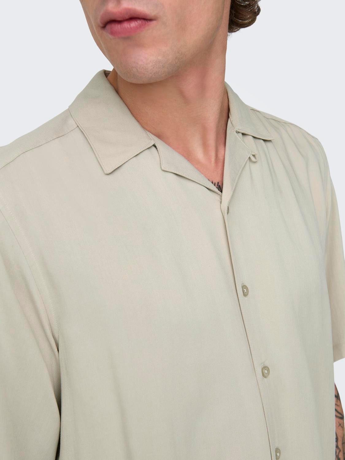 ONLY & SONS Overhemd met korte mouwen ONSDASH LIFE REG VISC RES SS SHIRT