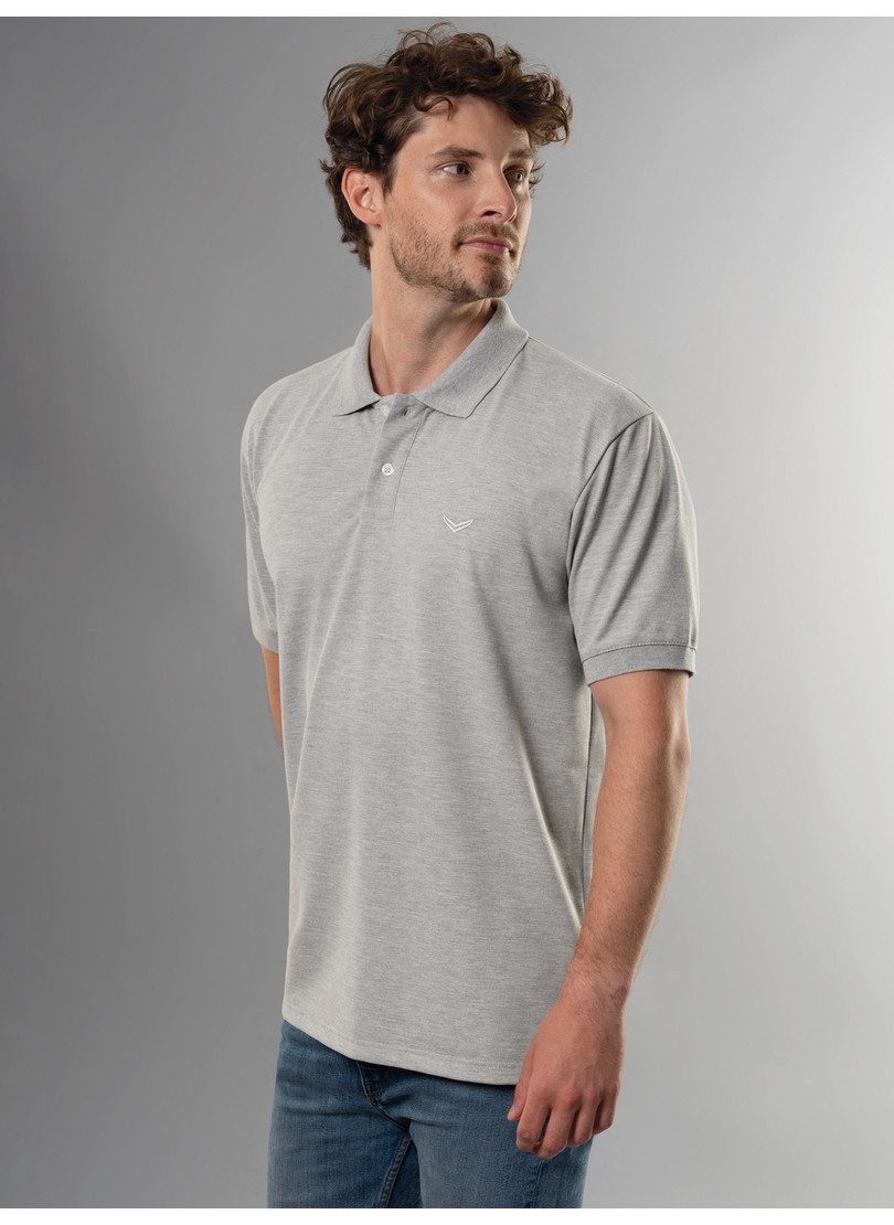 Trigema Poloshirt Trigema Poloshirt (1-delig) heren t-shirts maat S grijs